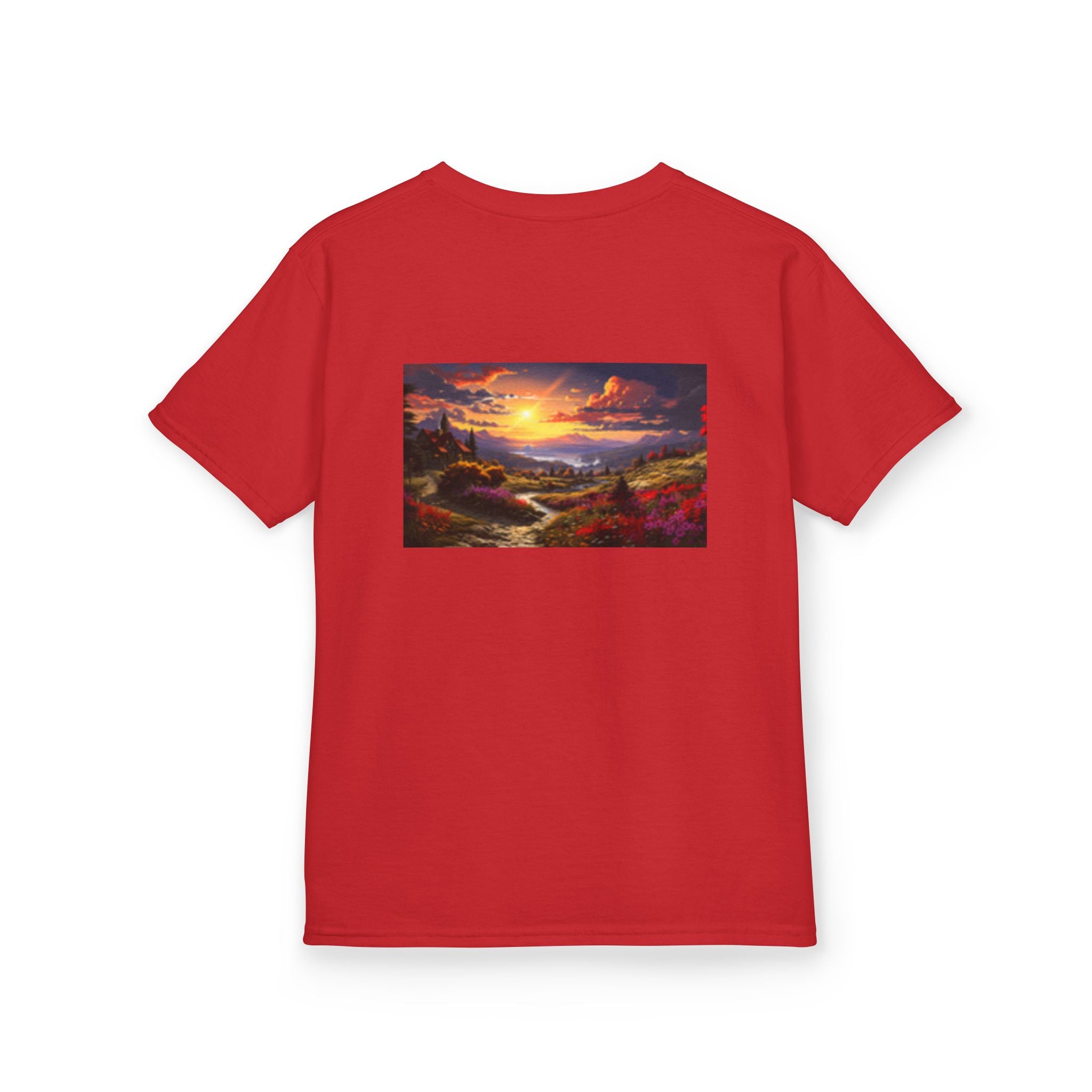 Kids Kingfisher & Butterfly T‑Shirt — Colorful Bird Nature Tee for Children