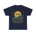 Vintage Moon & Clouds Graphic Tee — Retro Celestial T-Shirt