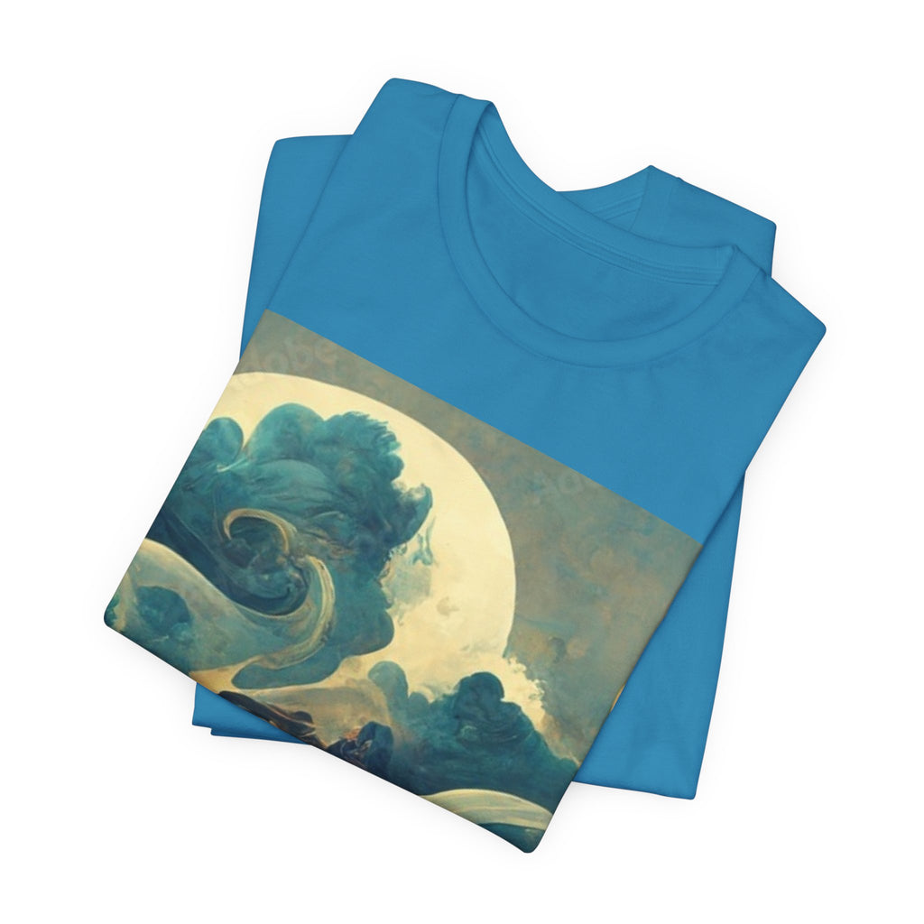 Lunar Dreamscape Tee — Moonlit Waves of the Ocean Fantasy Art T-Shirt