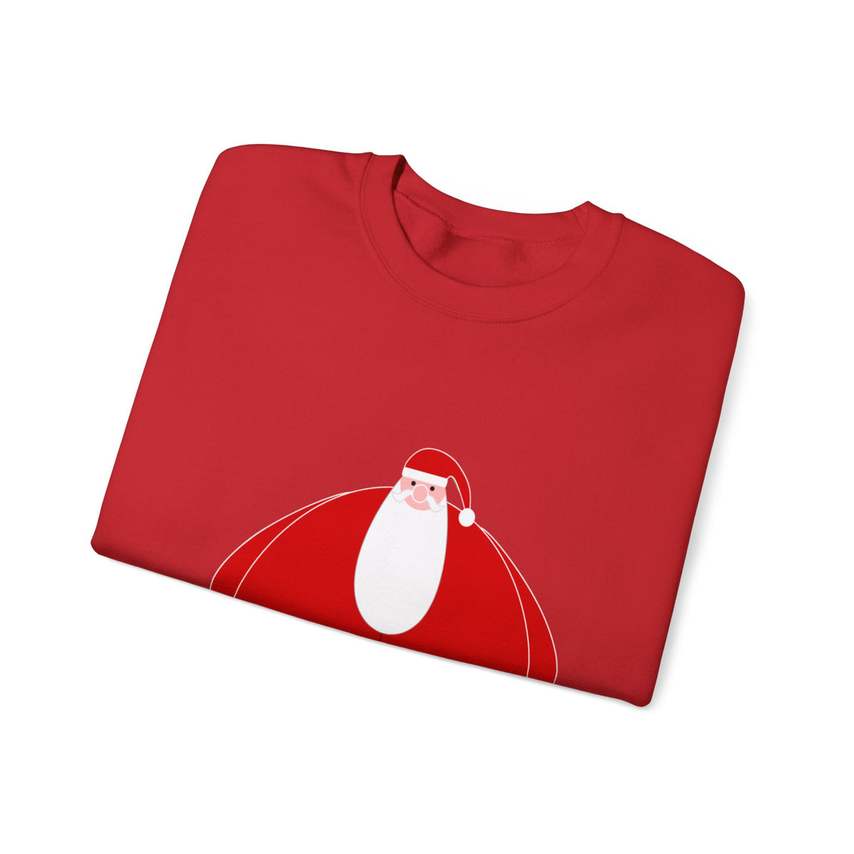 Santa Graphic Sweatshirt — Cute Holiday Christmas Crewneck