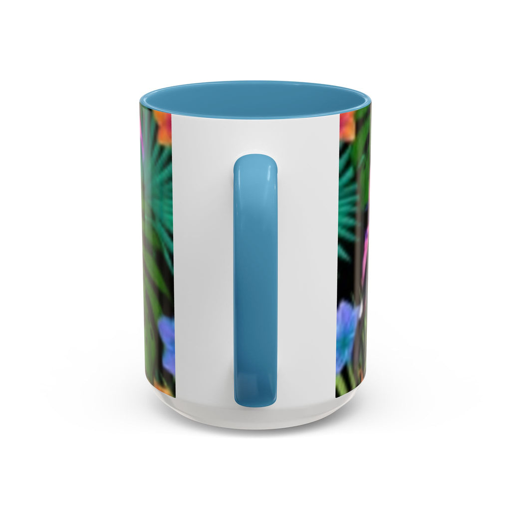 Tropical Floral Coffee Mug — Colorful Paradise Accent Mug (11/15 oz)