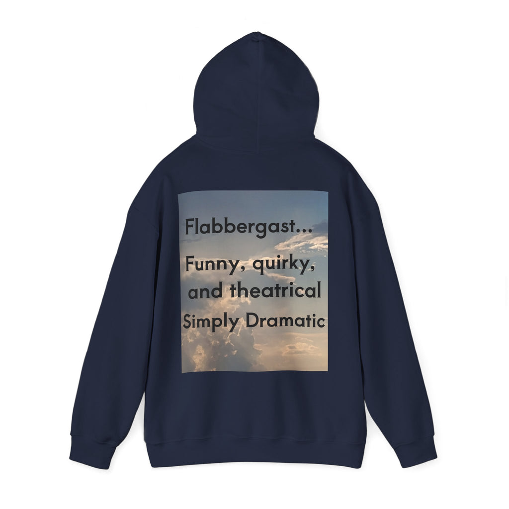 Flabbergast & Sky  Photo Hoodie — Serene Sunset Cloud & Defination Hooded Sweatshirt