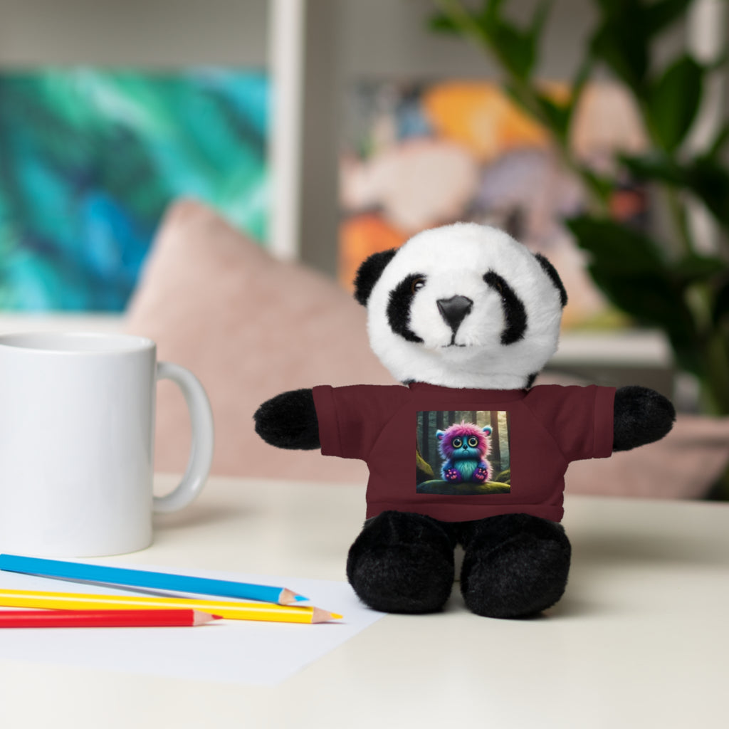 Brown Plush Teddy Bear with Cute Coffee Mug Tee - Gift for Kids & Coffee Lovers