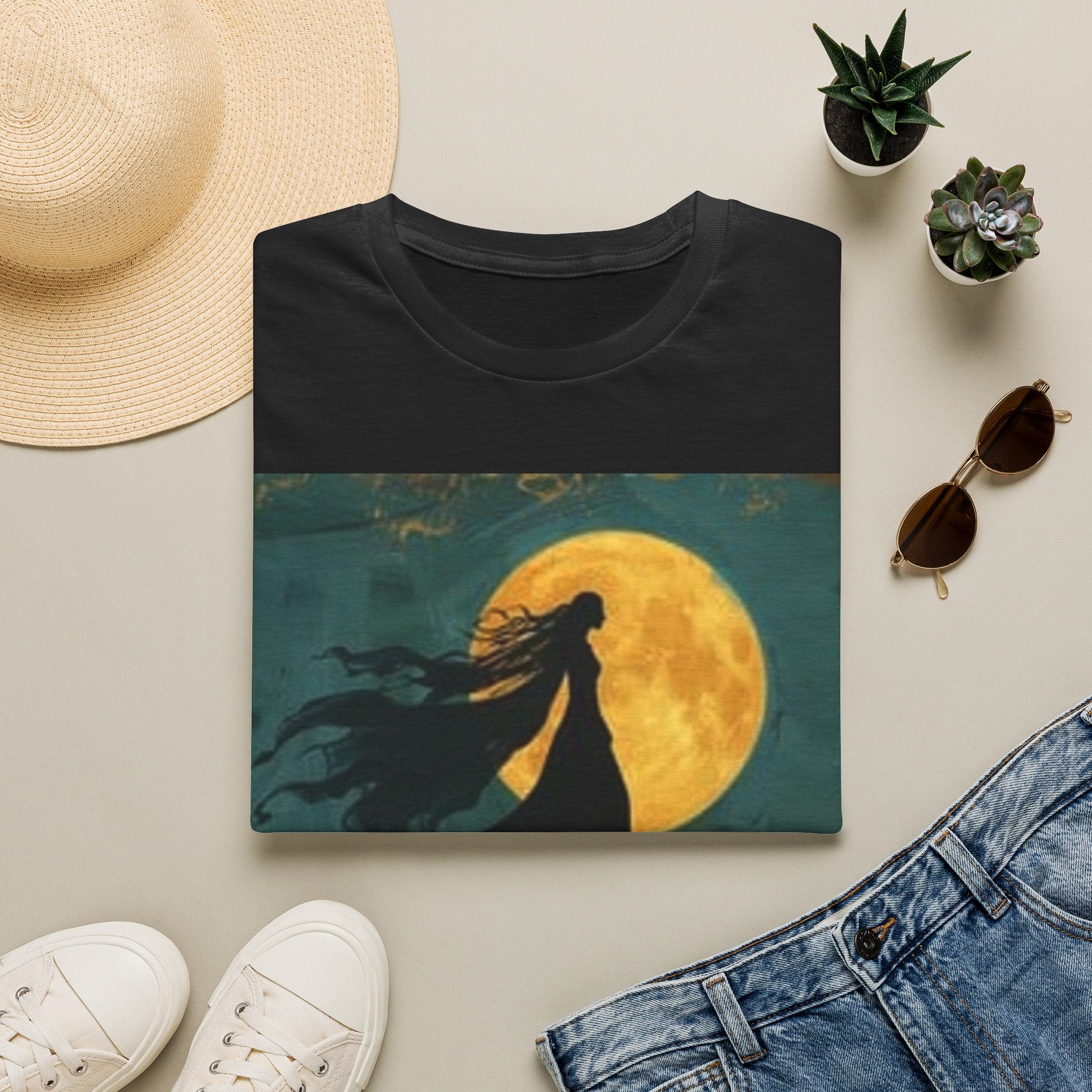 Witch Silhouette Moon T-Shirt