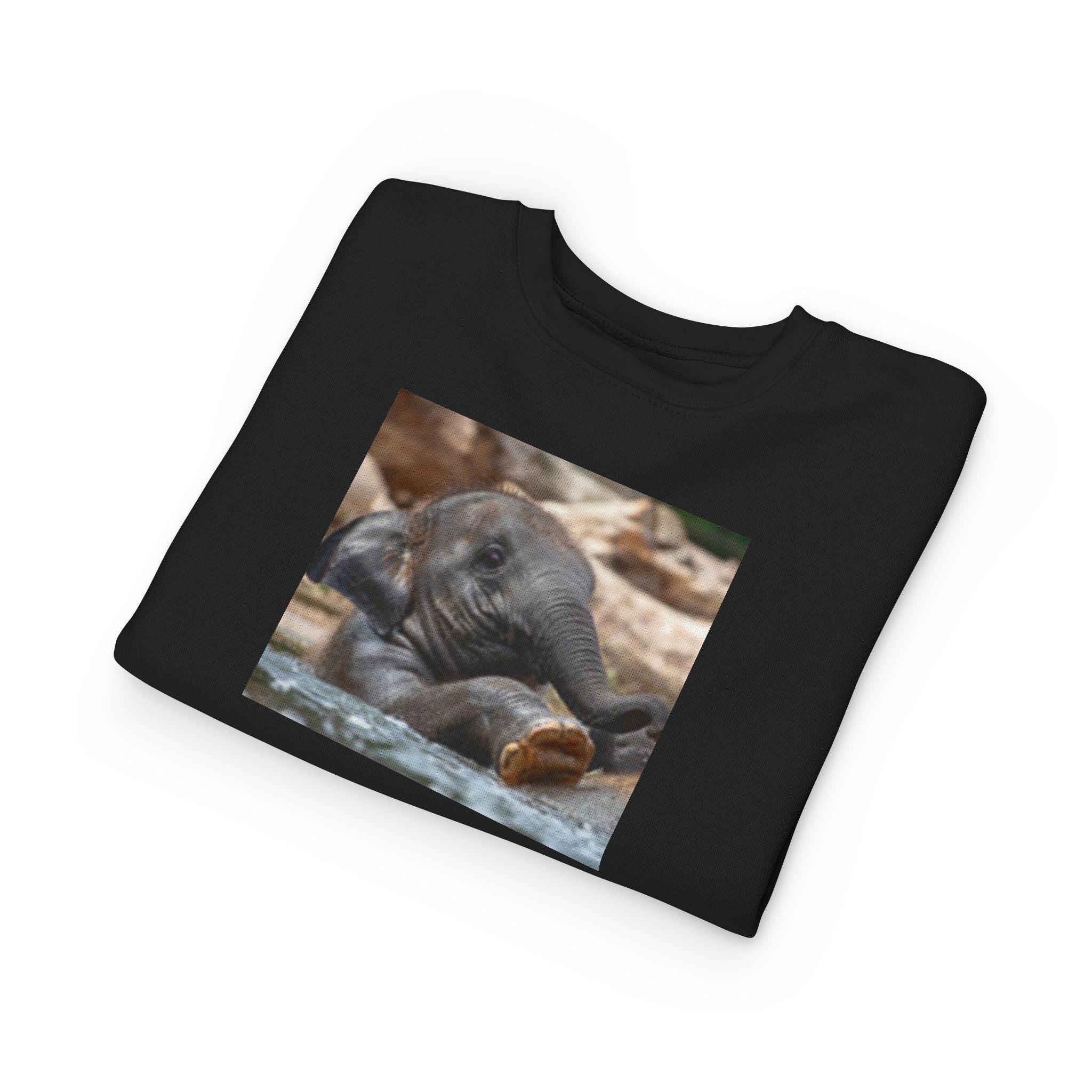 Toddler Sweatshirt - Cute Baby Elephant Nap Photo Sweatshirt for Kids