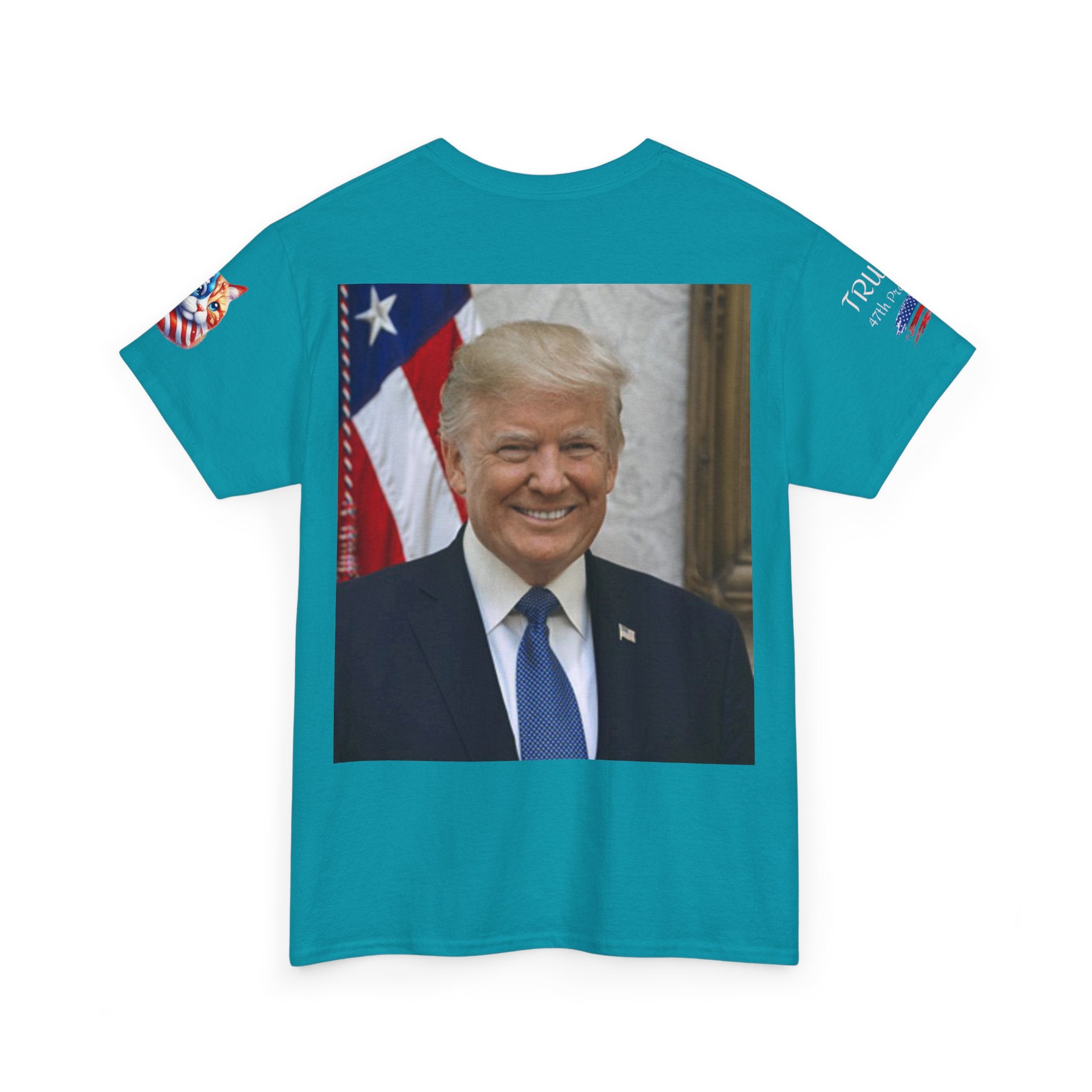T-shirt patriotique Donald J TRUMP — Poing patriotique drapeau américain