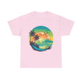 T-Shirt — Tropical Sunset Flamingo Graphic T-shirt