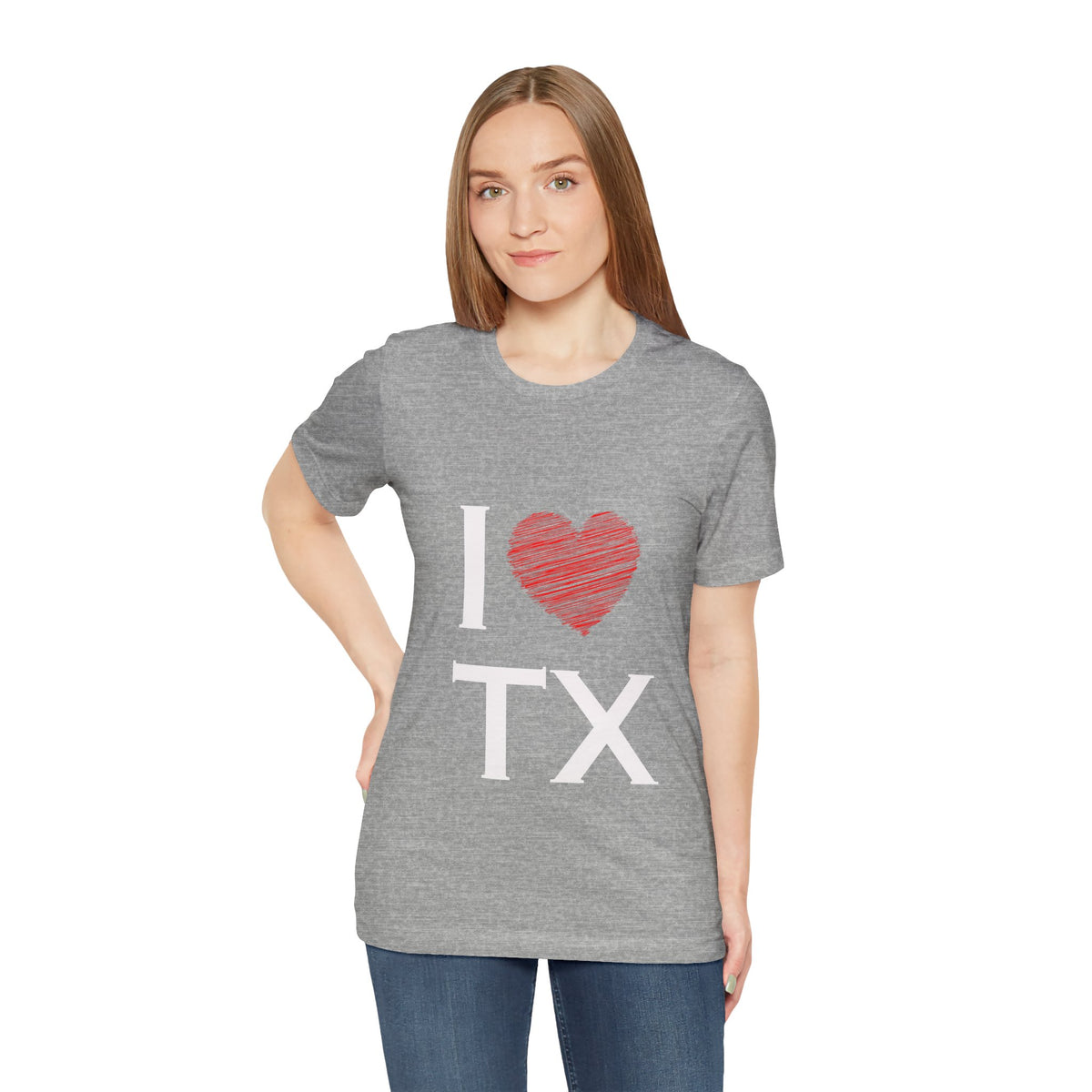 I  Love TX T-Shirt - Texas Love Graphic Tee