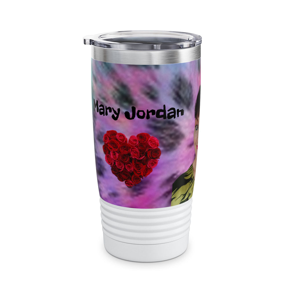 Mary Jordan Tumbler — Custom 20oz Ringneck Travel Mug with Name & Heart Design