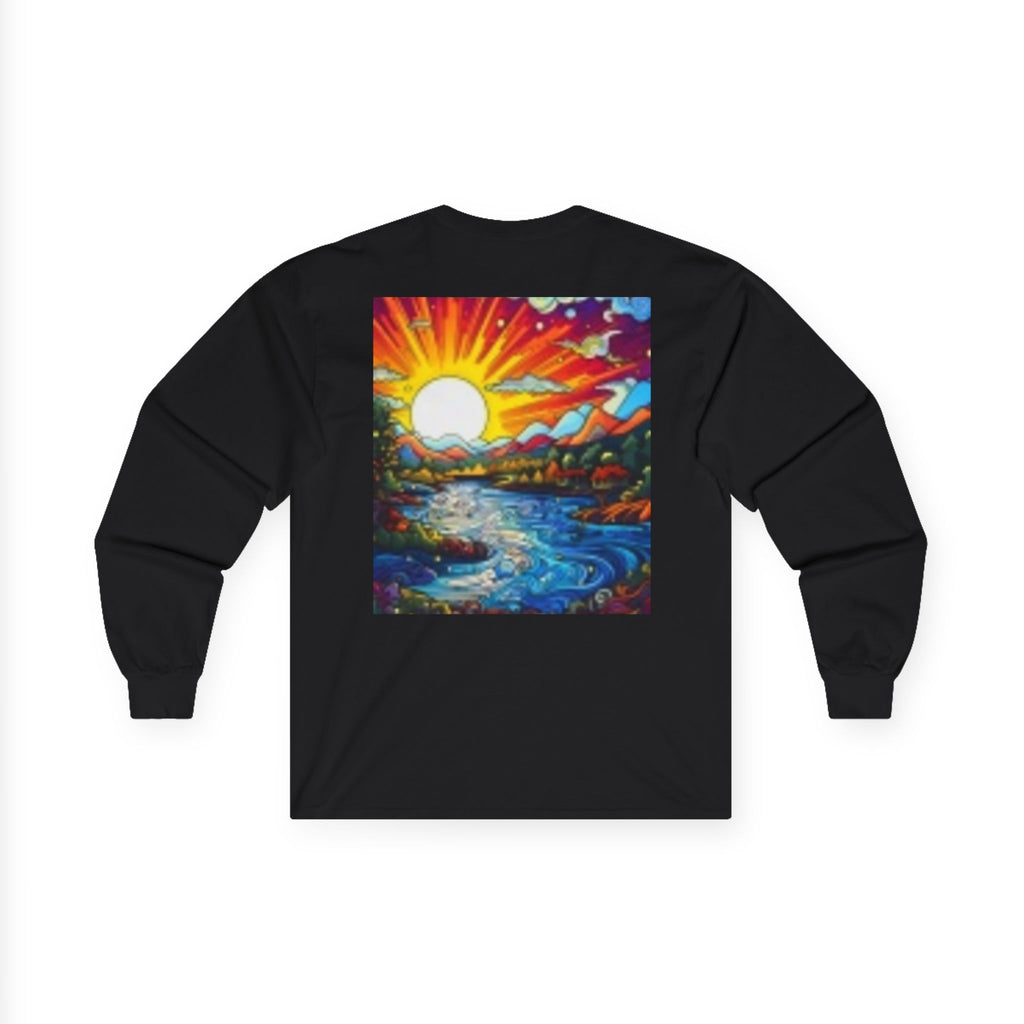 Classic Red Convertible Long Sleeve T-shirt — Vintage Sports Car Graphic