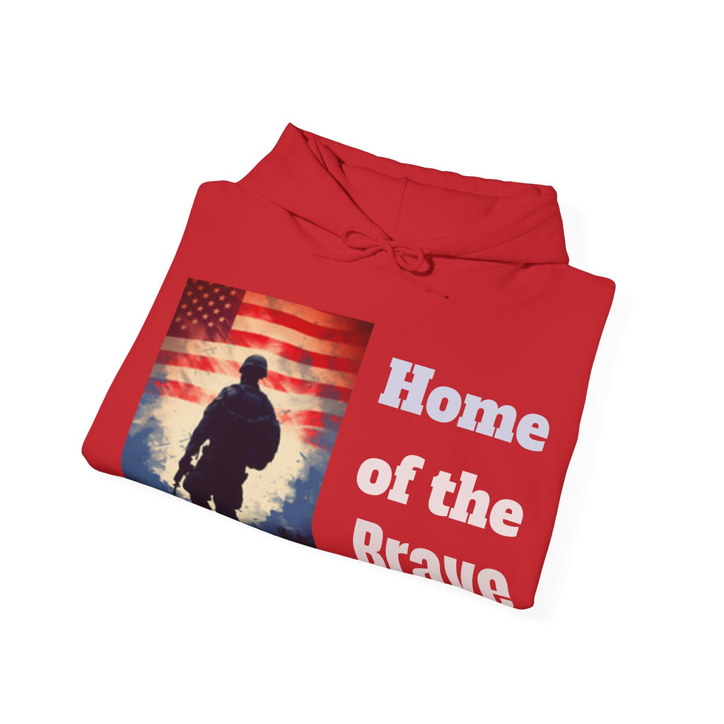 USA Flag Soldier Hoodie — Patriotic American Veteran Pullover