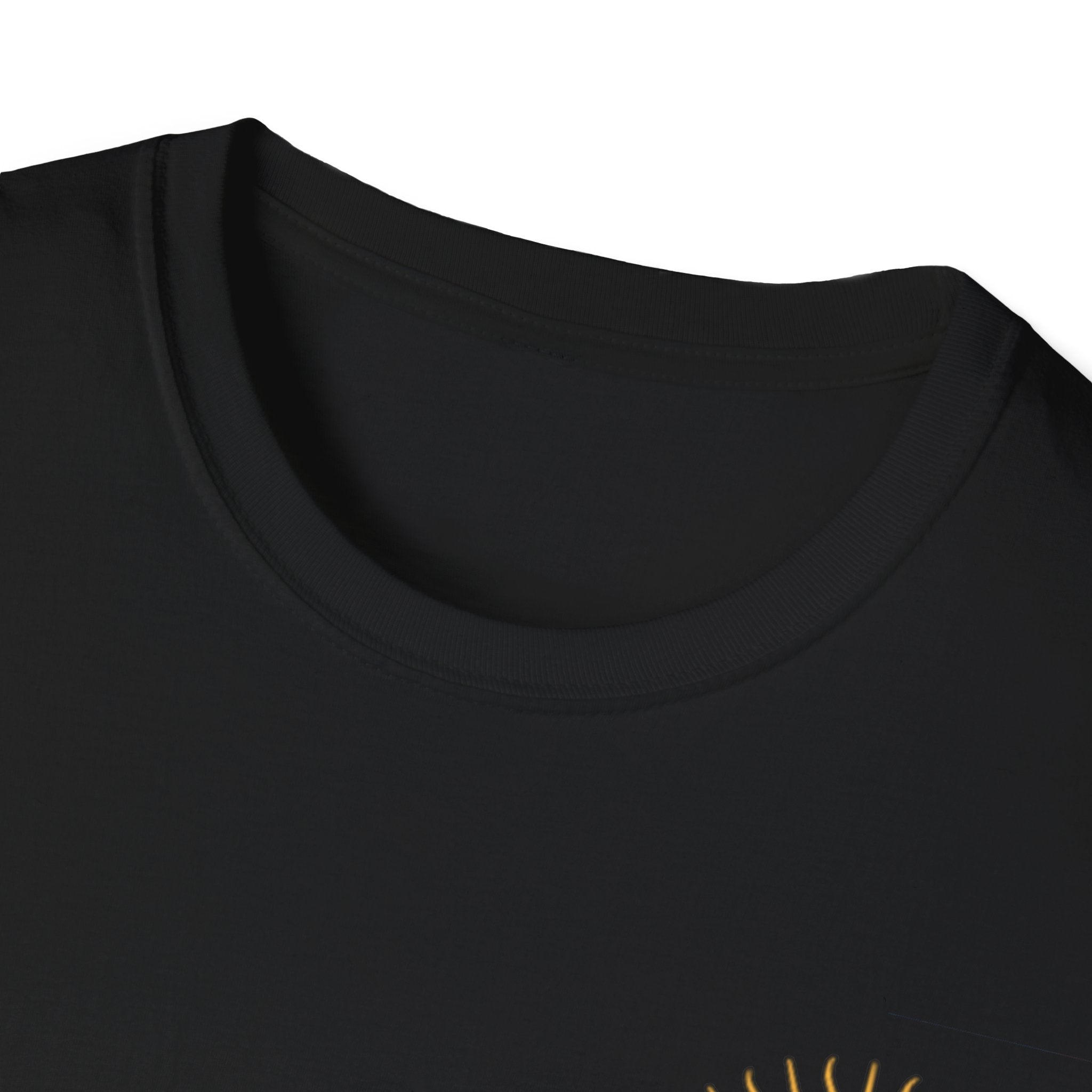 Sun Face Pocket Tee with Abstract Red Fox Back Print