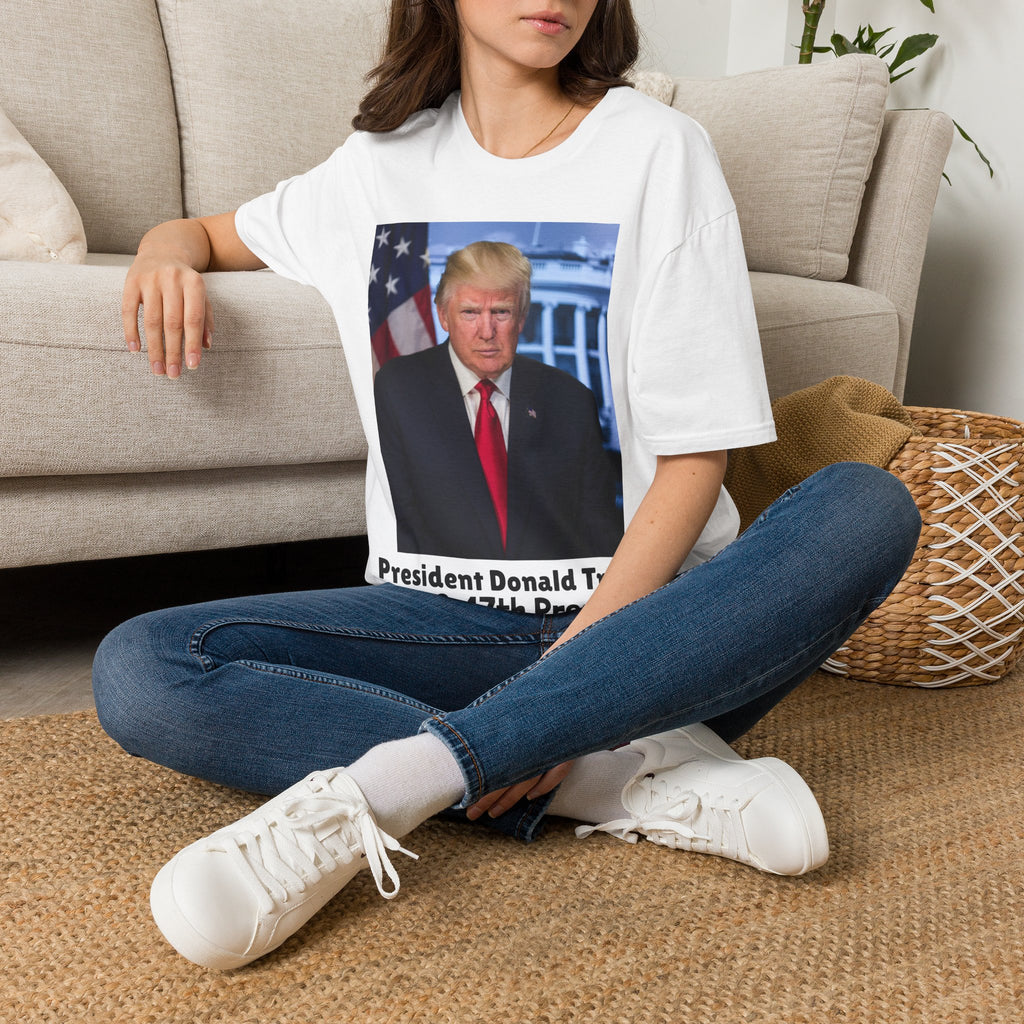 Camiseta del presidente Donald J TRUMP — Camiseta con la bandera patriótica