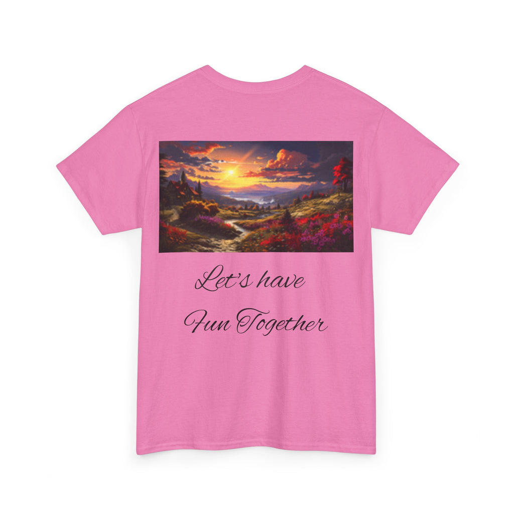 Pinup Beach Girl & Sunset T-Shirt — Retro Bikini Pin-Up Graphic T-shirt