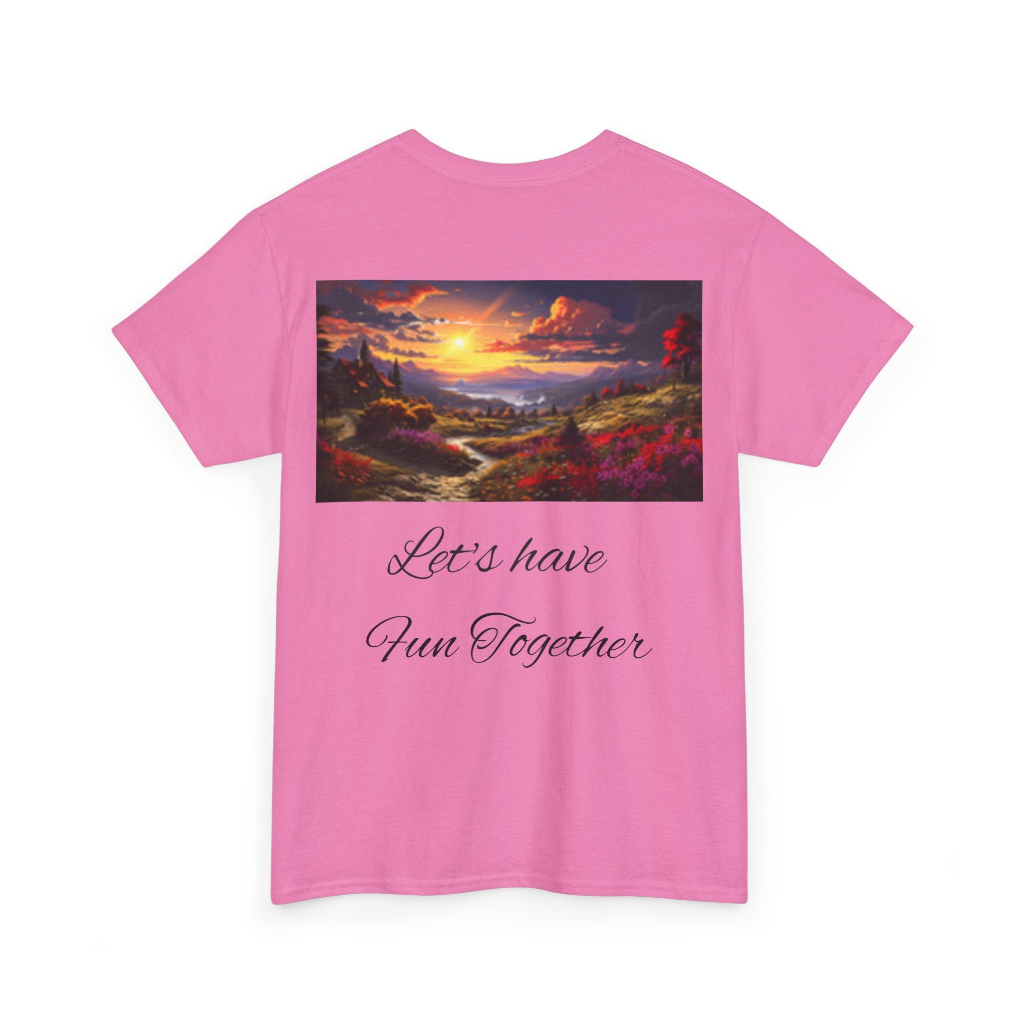 Pinup Beach Girl & Sunset T-Shirt — Retro Bikini Pin-Up Graphic T-shirt