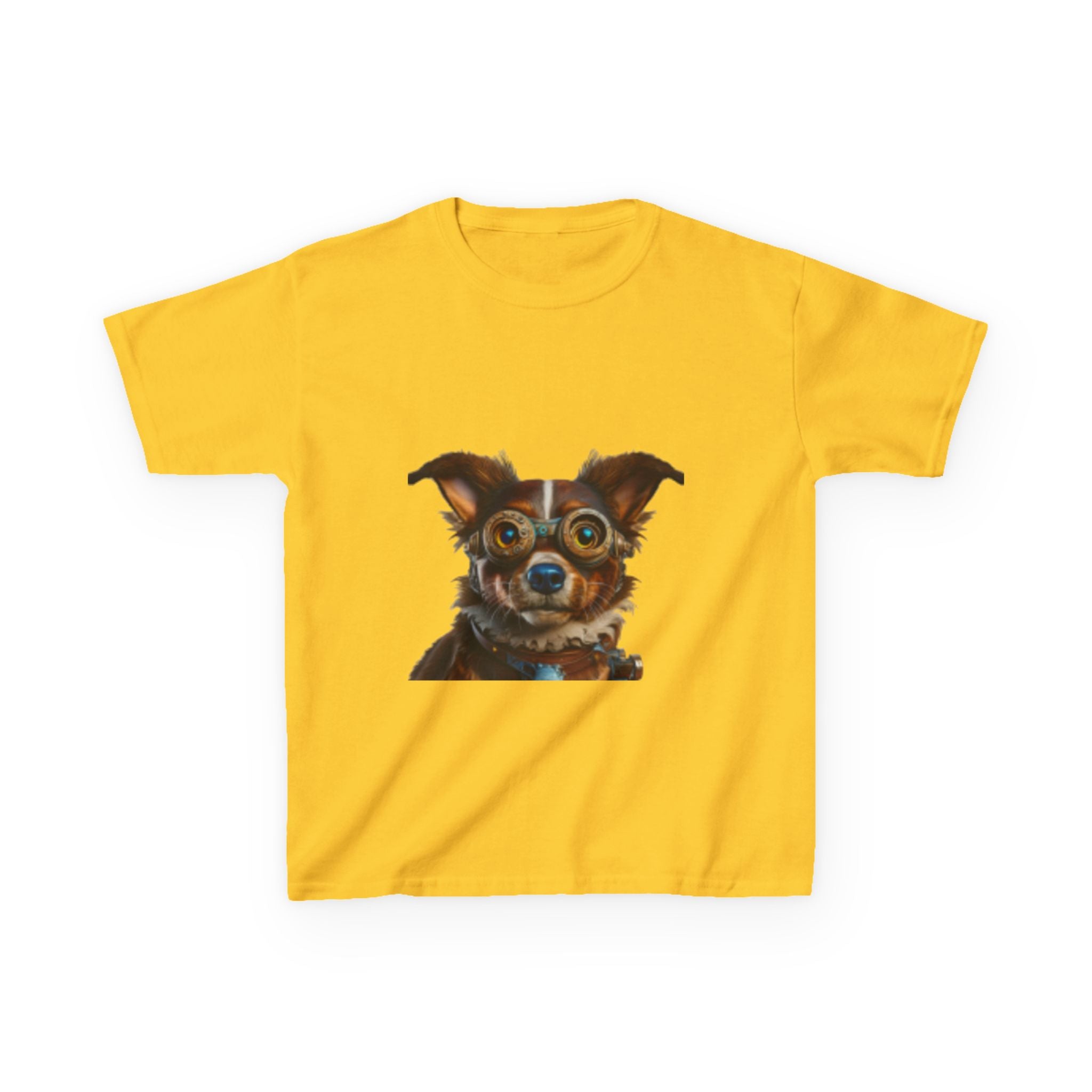 Kids T-Shirt — Cute Wide-Eyed Dog Portrait Tee for Children