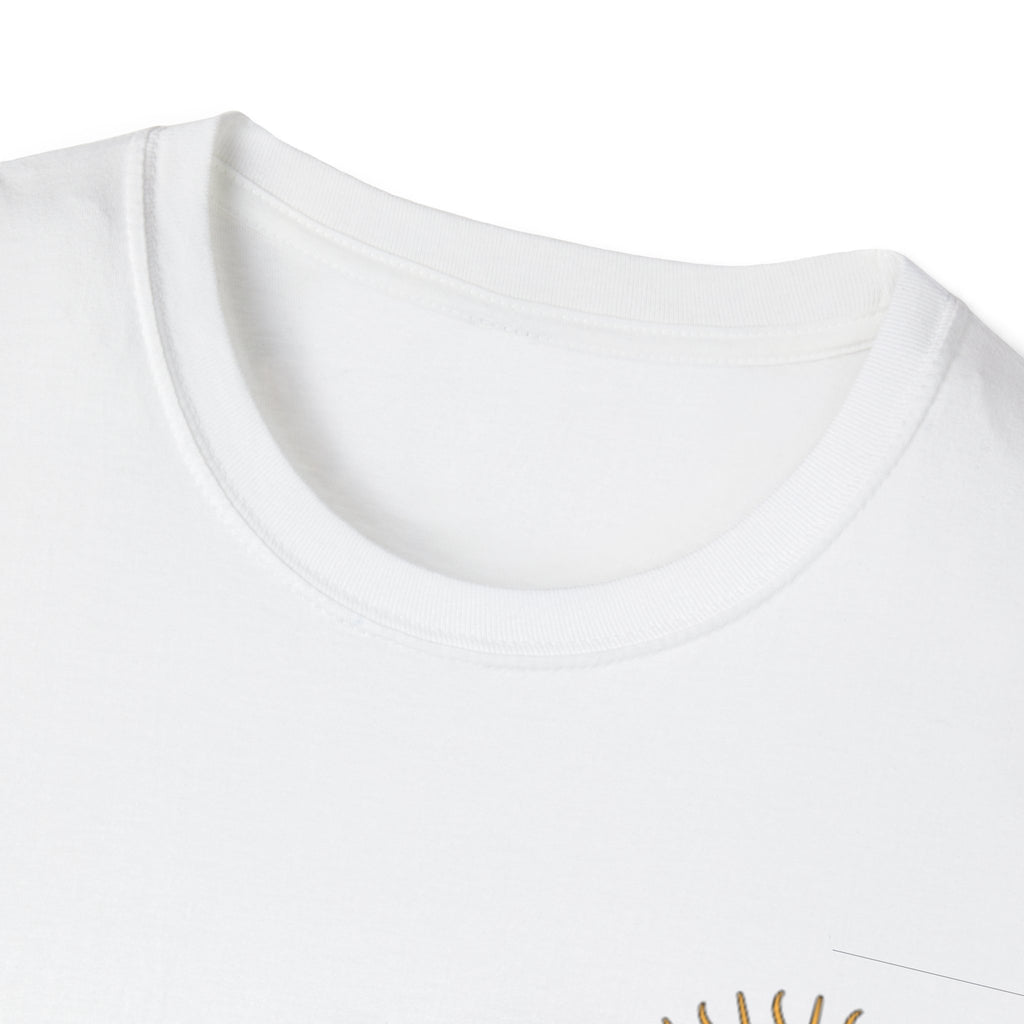 Sun Face Pocket Tee with Abstract Red Fox Back Print