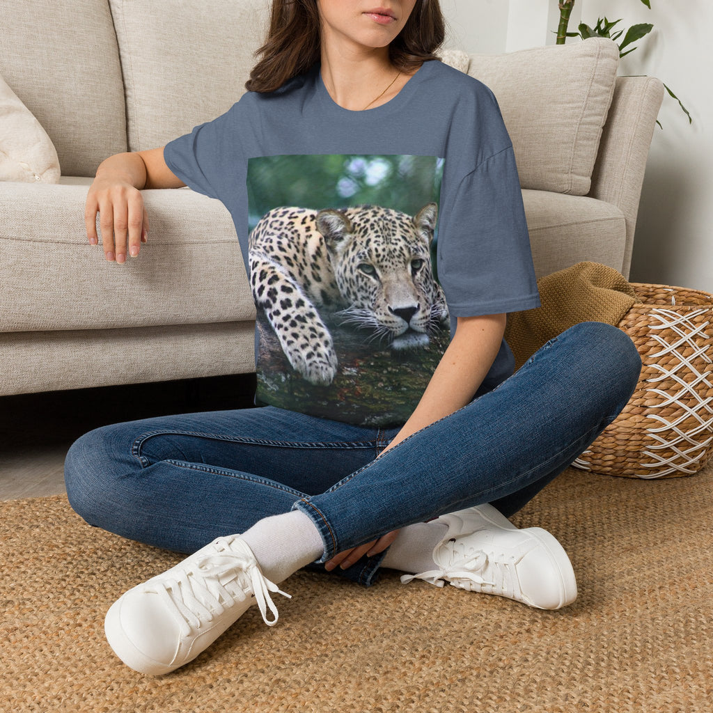 Leopard Gaze T-Shirt — Bold Wildlife Photo Tee