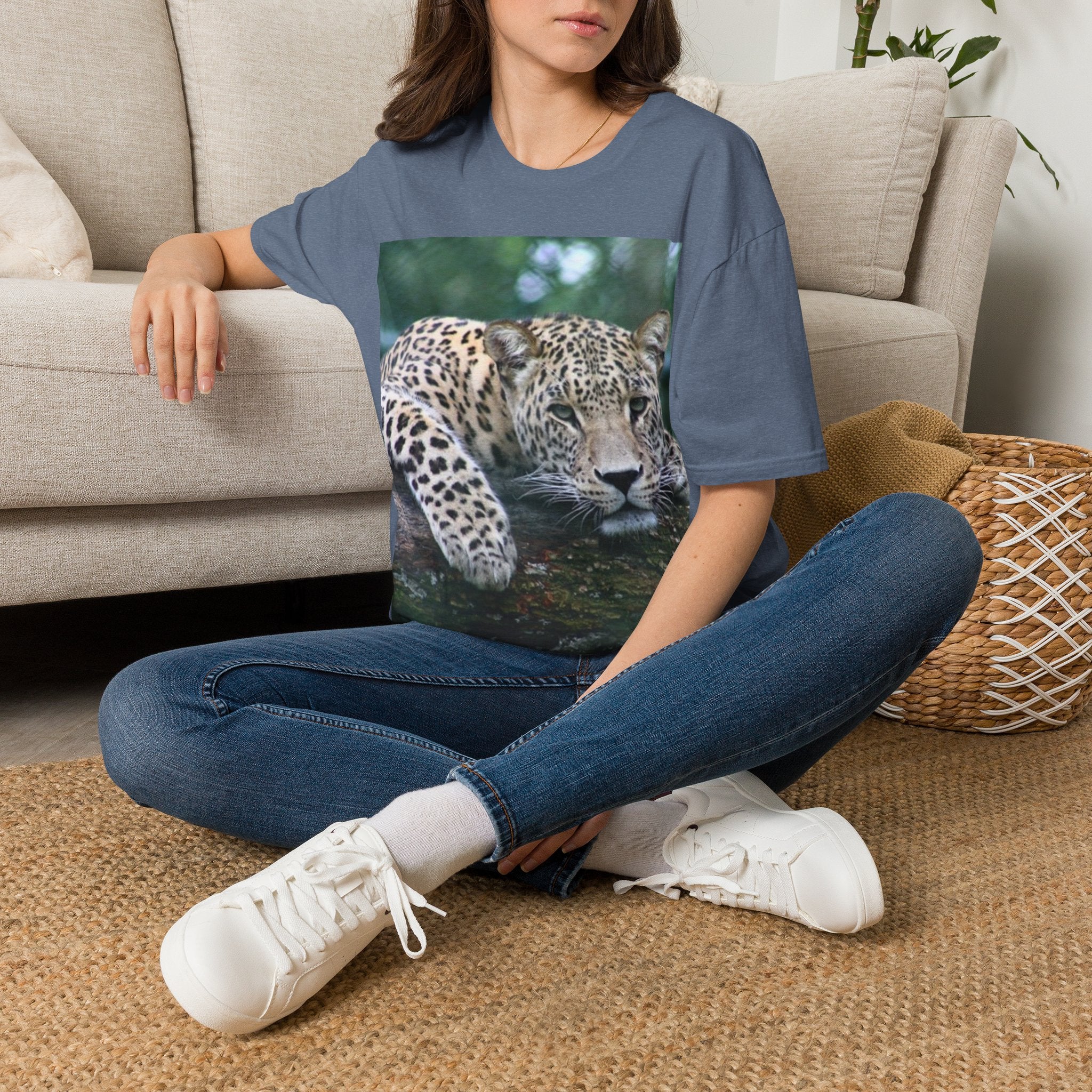 Leopard Gaze T-Shirt — Bold Wildlife Photo Tee