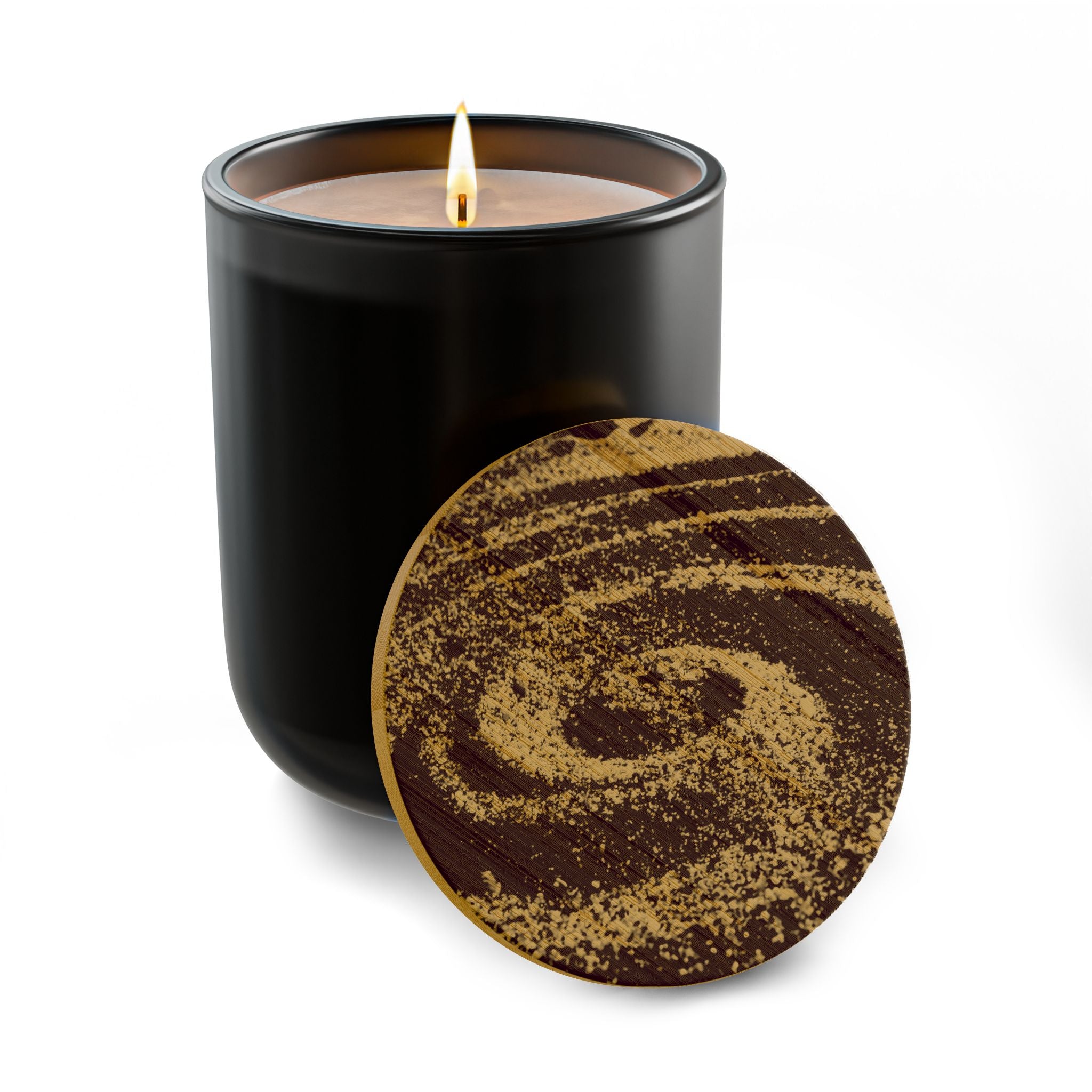 Swirl Sand Engraved 14oz Scented Soy Candle – Swirl Lid Aromatherapy Candle