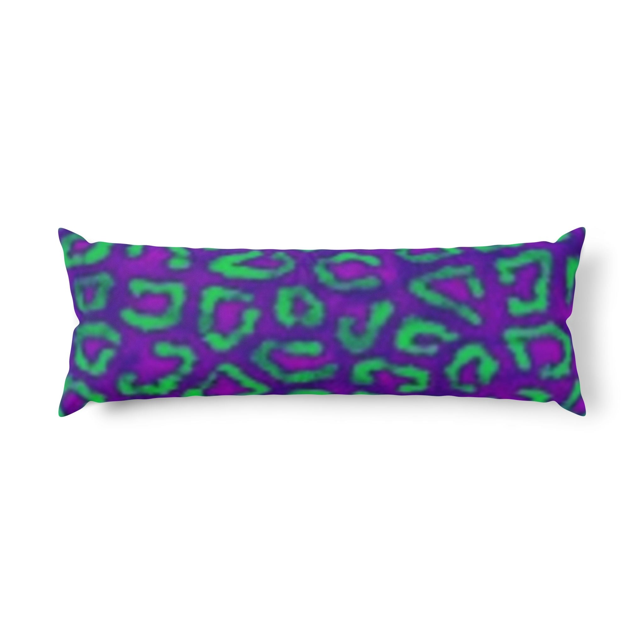 Red Leopard Roar Body Pillow — Bold Animal Print Decorative Support Pillow