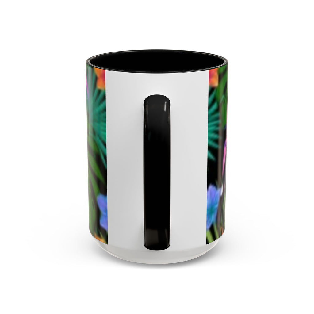 Tropical Floral Coffee Mug — Colorful Paradise Accent Mug (11/15 oz)