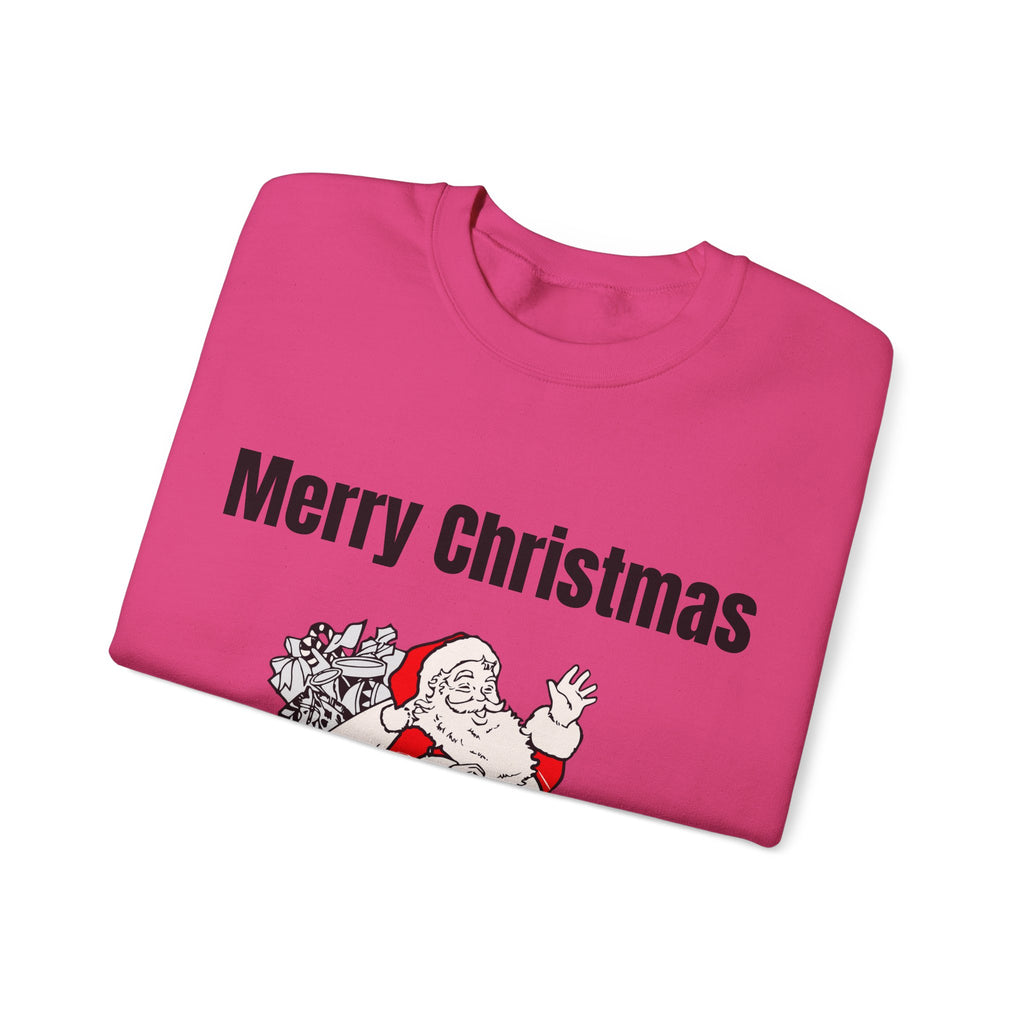 Christmas Santa Sweatshirt — Vintage Santa with Gifts Holiday Crewneck