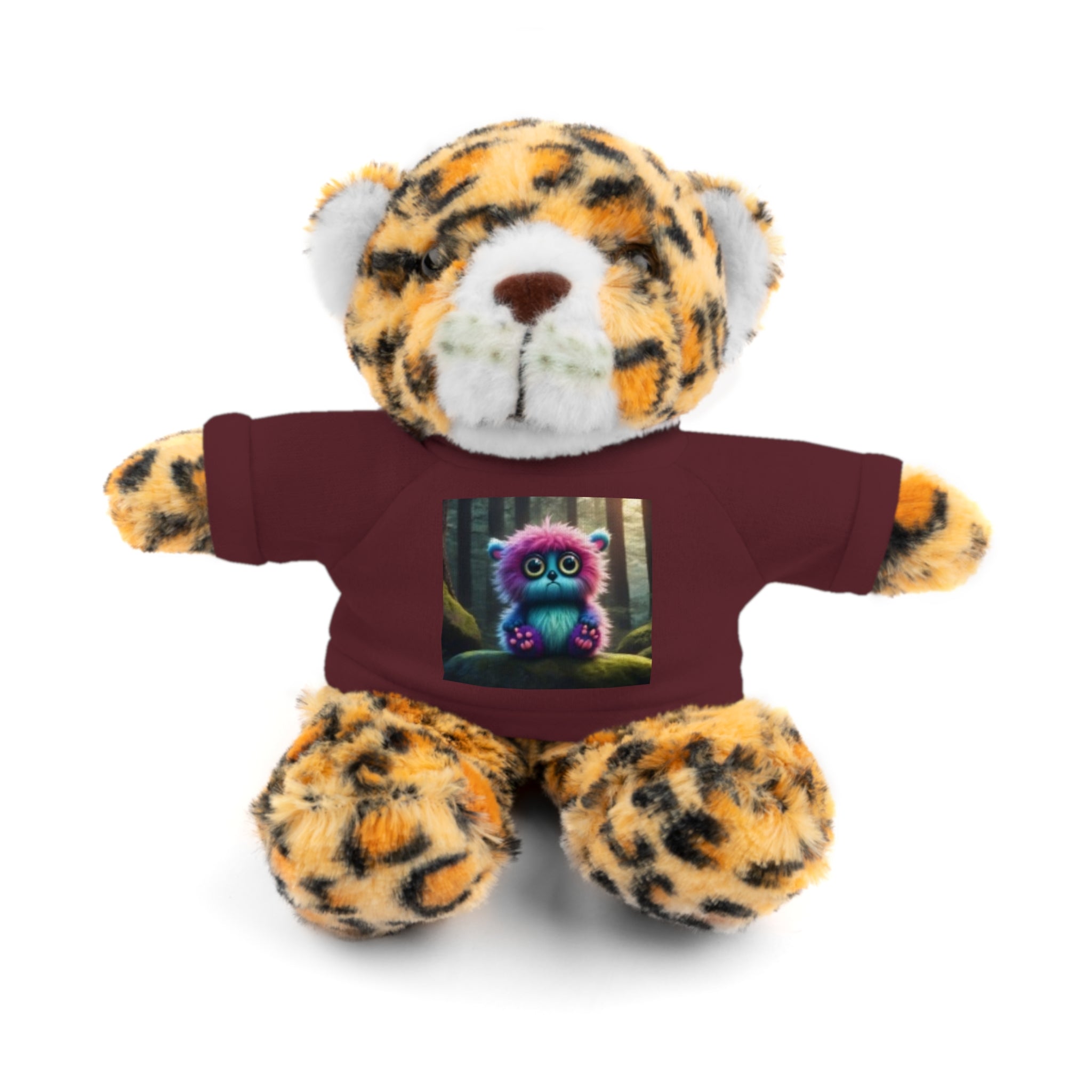 Brown Plush Teddy Bear with Cute Coffee Mug Tee - Gift for Kids & Coffee Lovers