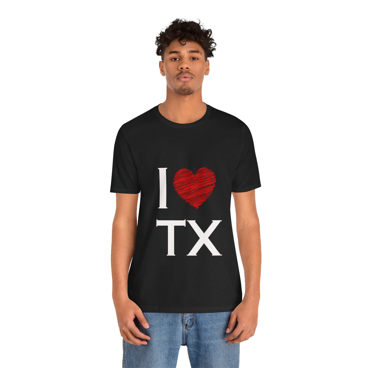 I  Love TX T-Shirt - Texas Love Graphic Tee