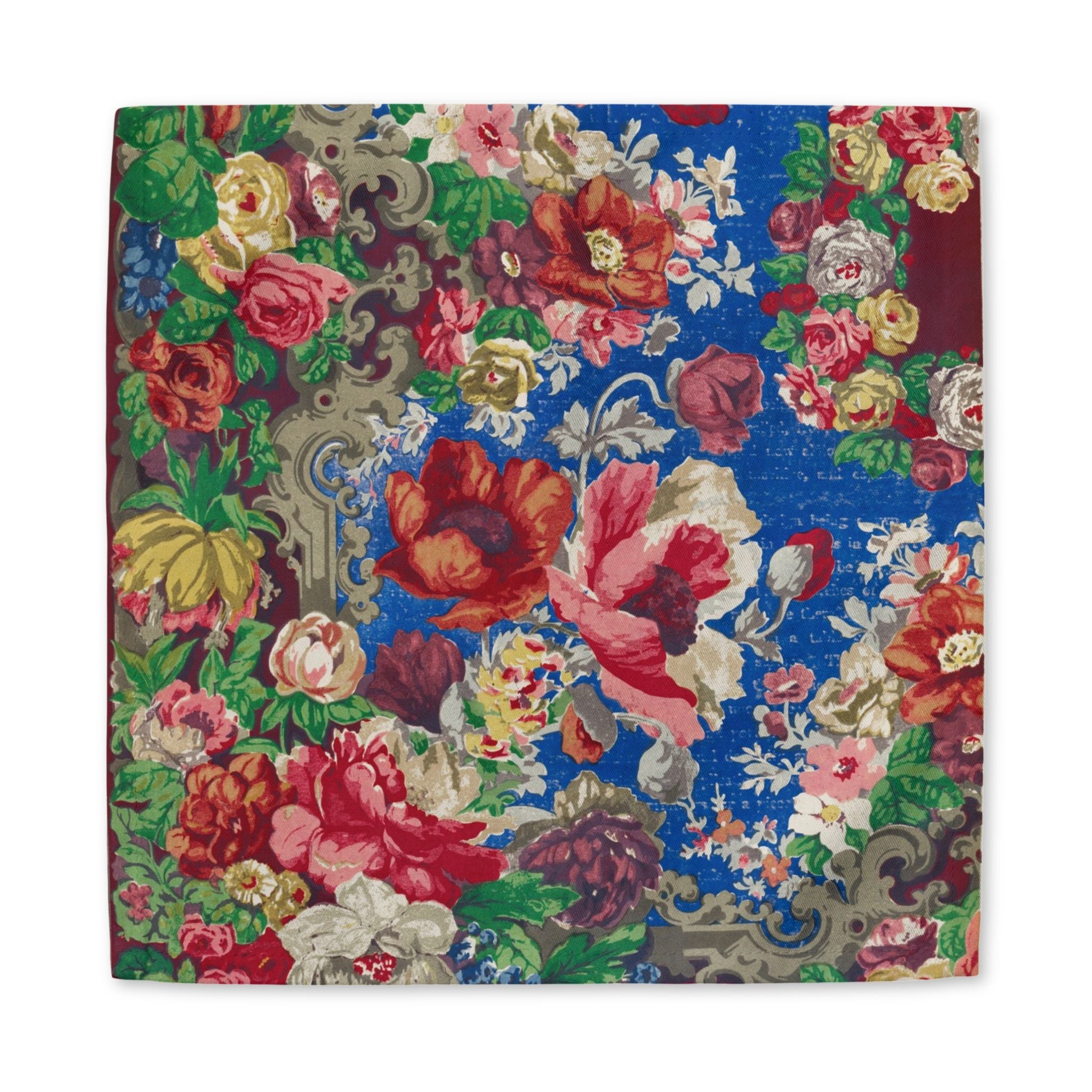 Floral Cotton Napkin — Vintage Rose Garden Table Linen