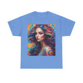 Psychedelic Beautiful Woman T-Shirt — Vibrant Rainbow Woman Art Tee