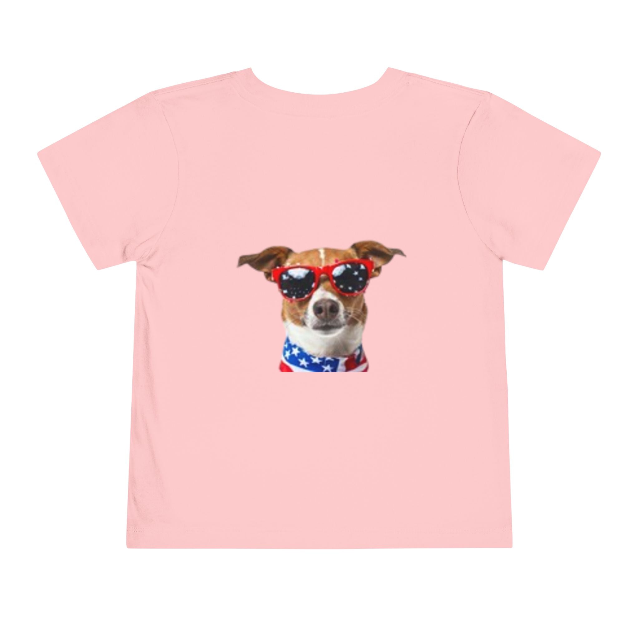 Toddler Tee with Patriotic Portrait & Flag Graphic