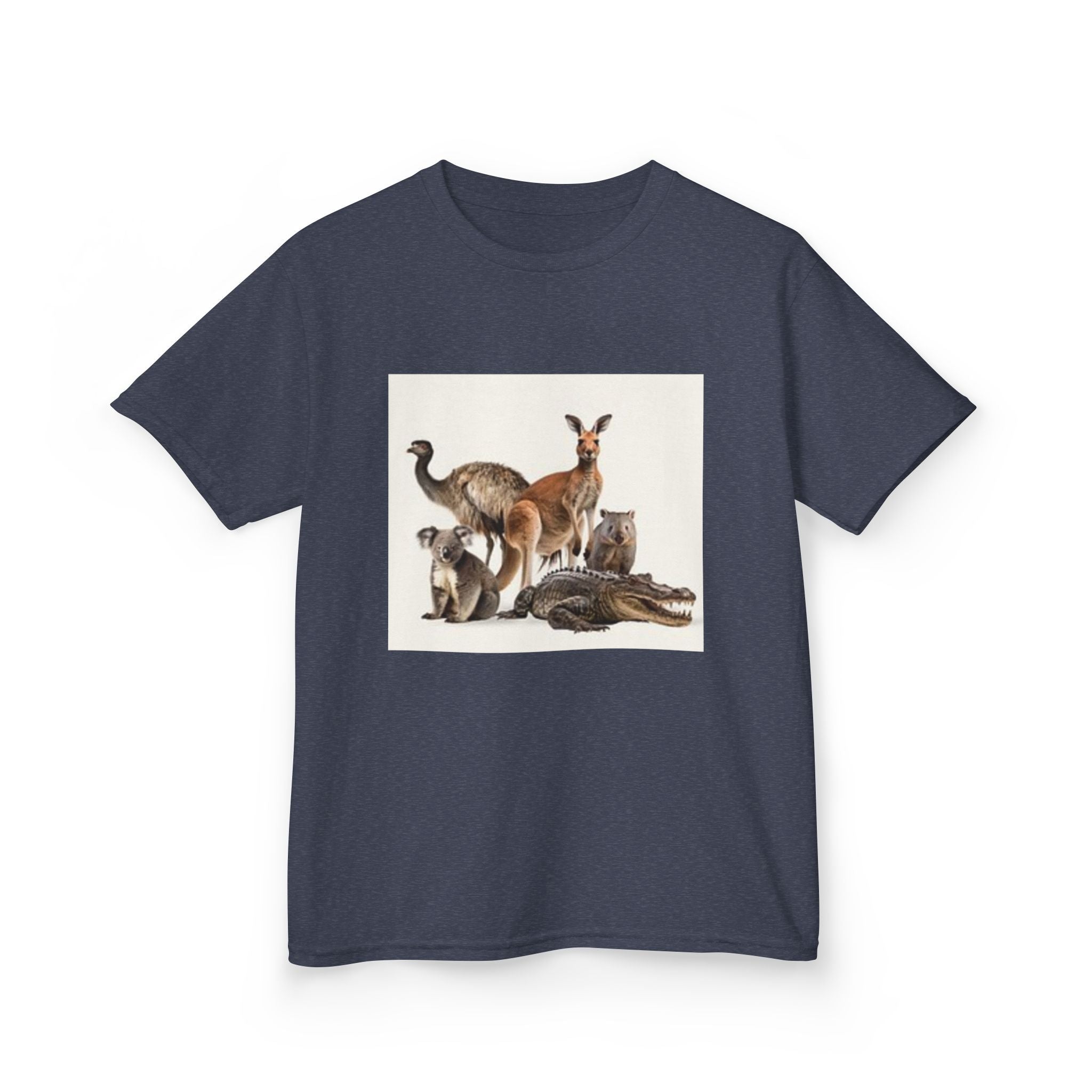 Kids Kangaroo Graphic Tee — Australian Wildlife Animal Print for Children