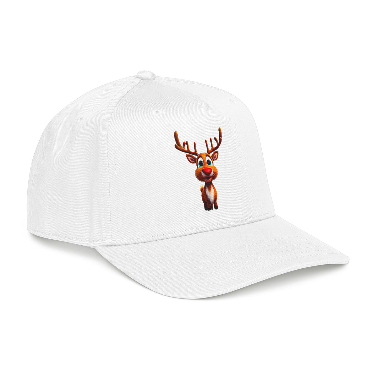 Cute Rudolph Reindeer Baseball Cap — Christmas Holiday Kids & Adult Hat