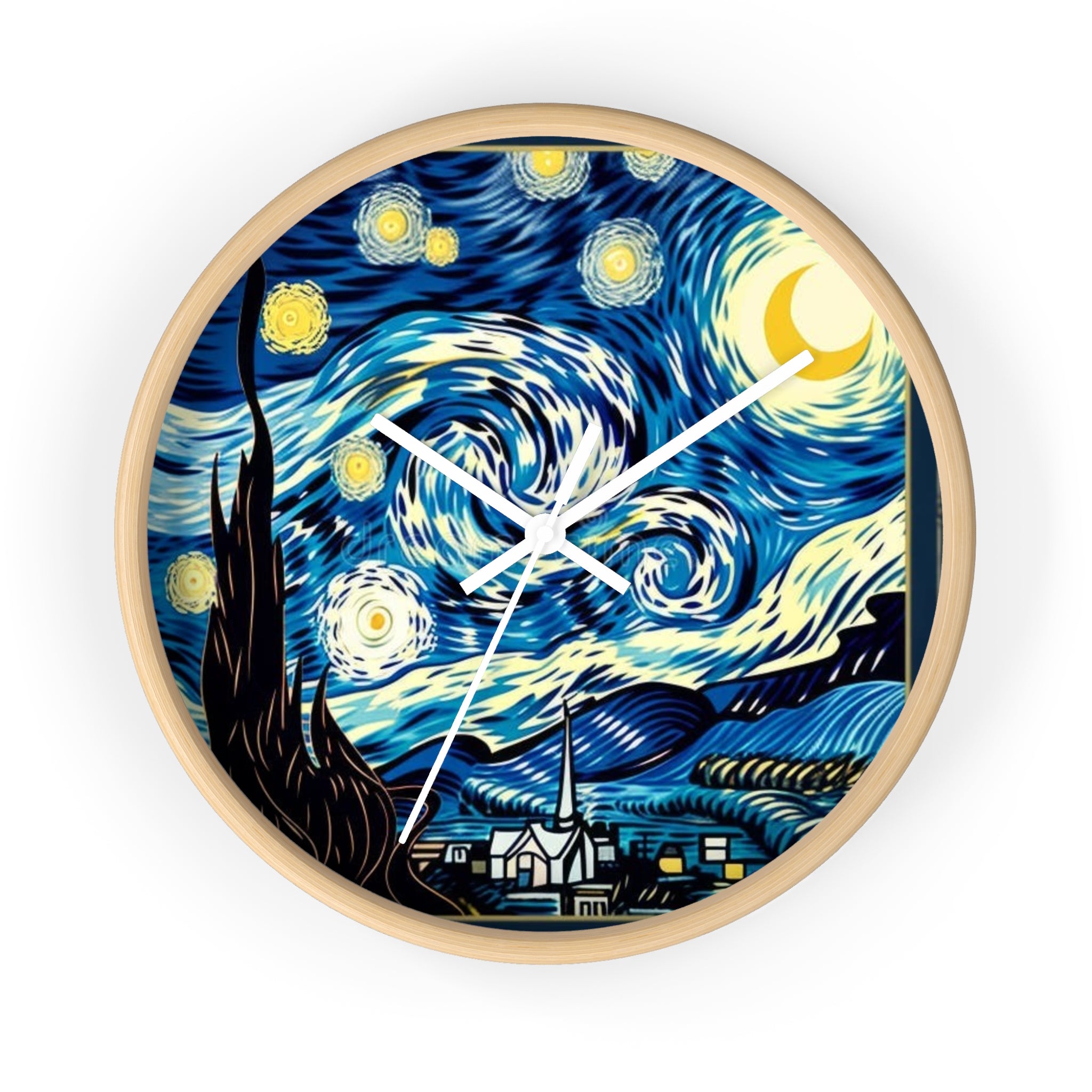 Starry Night Wall Clock — Van Gogh Style Decorative Clock