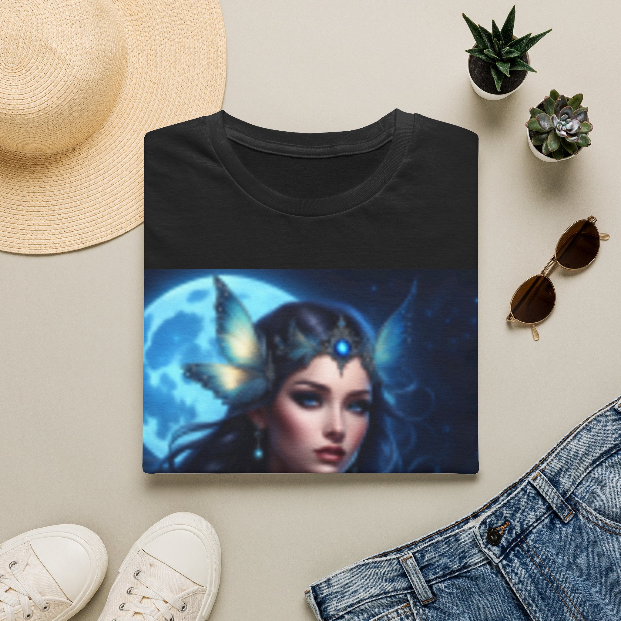 T-shirt Sorcière éclairée par la lune — Déesse fantastique