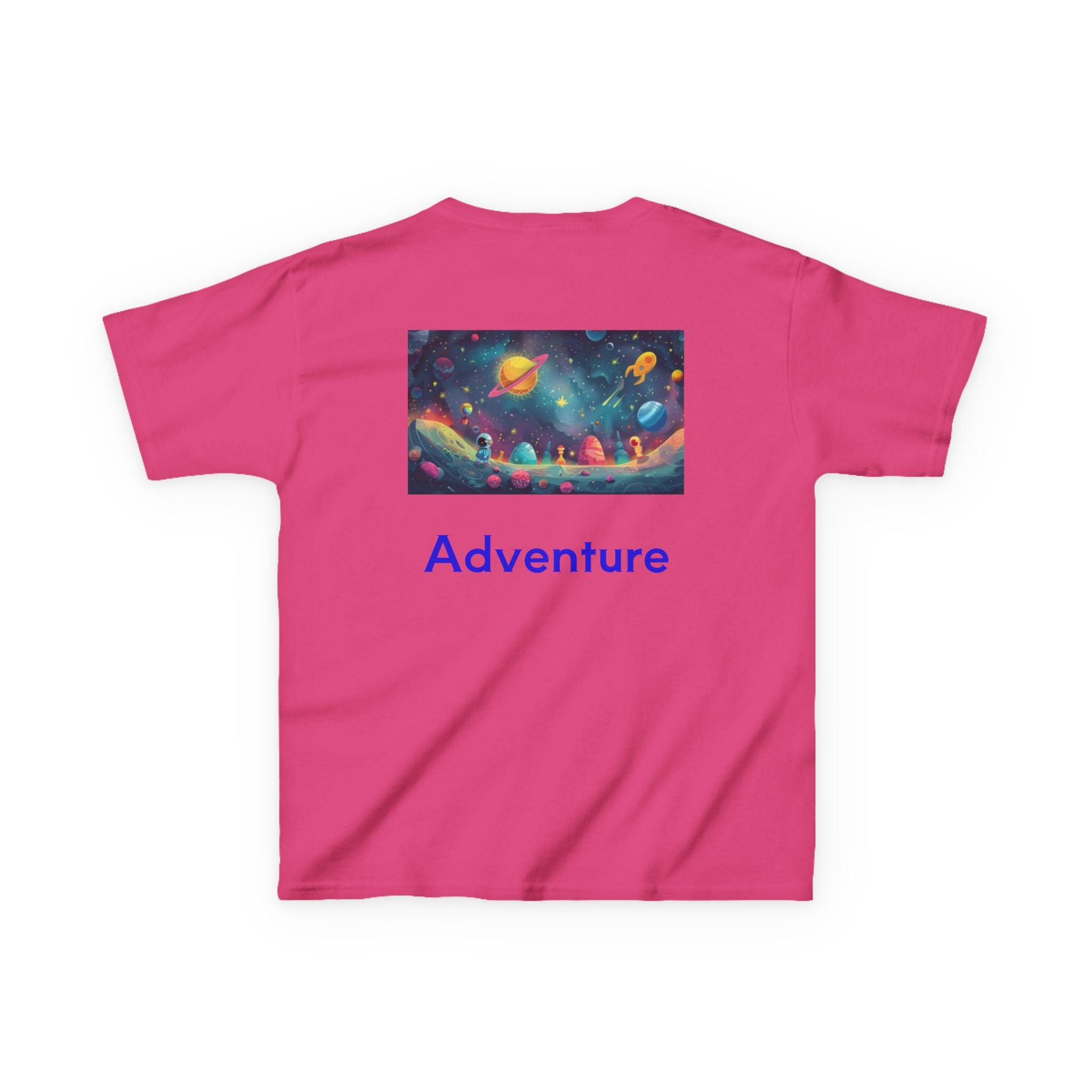 Kids Rocket Space Tee — Colorful Planets & Rocketship Shirt for Young Astronauts