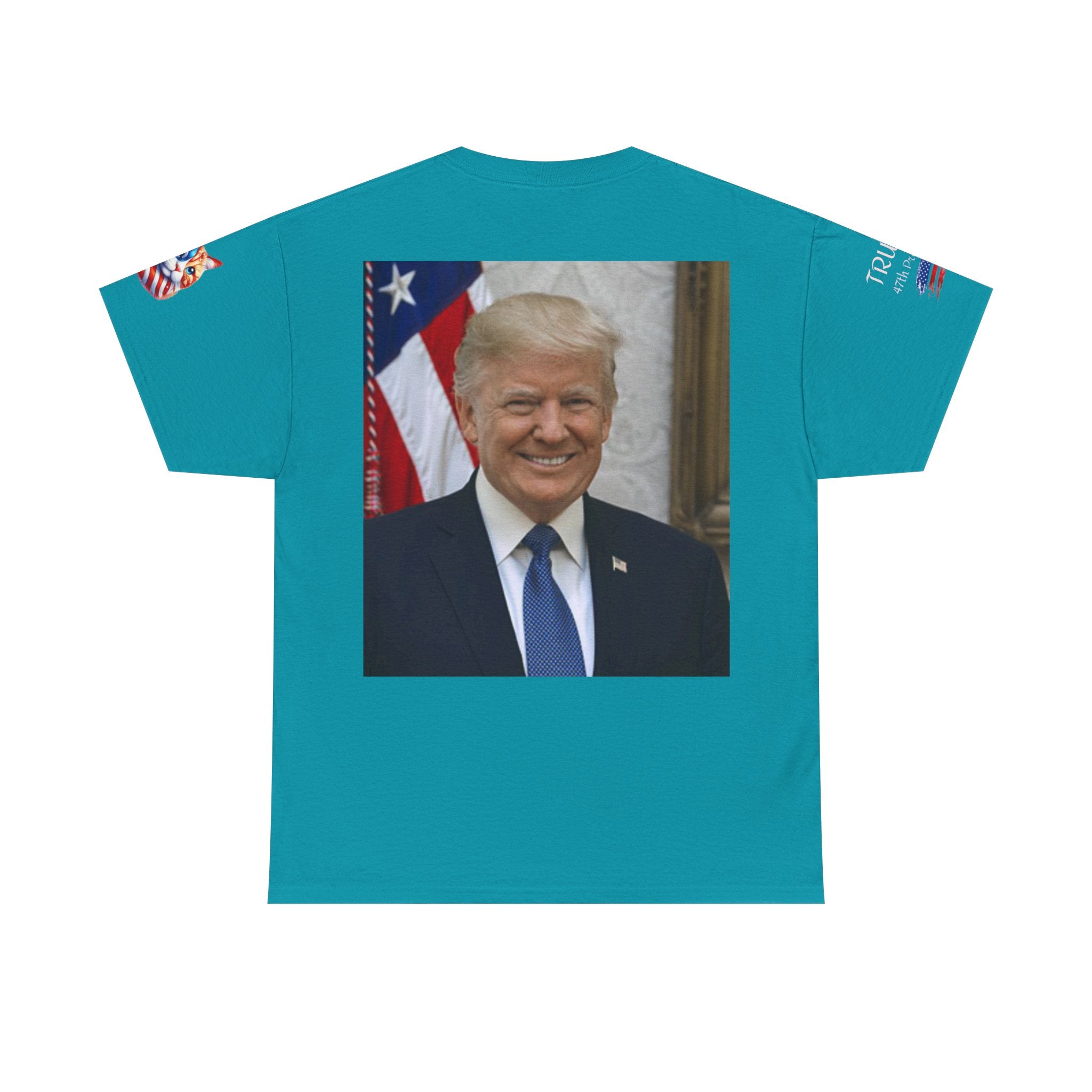 T-shirt patriotique Donald J TRUMP — Poing patriotique drapeau américain