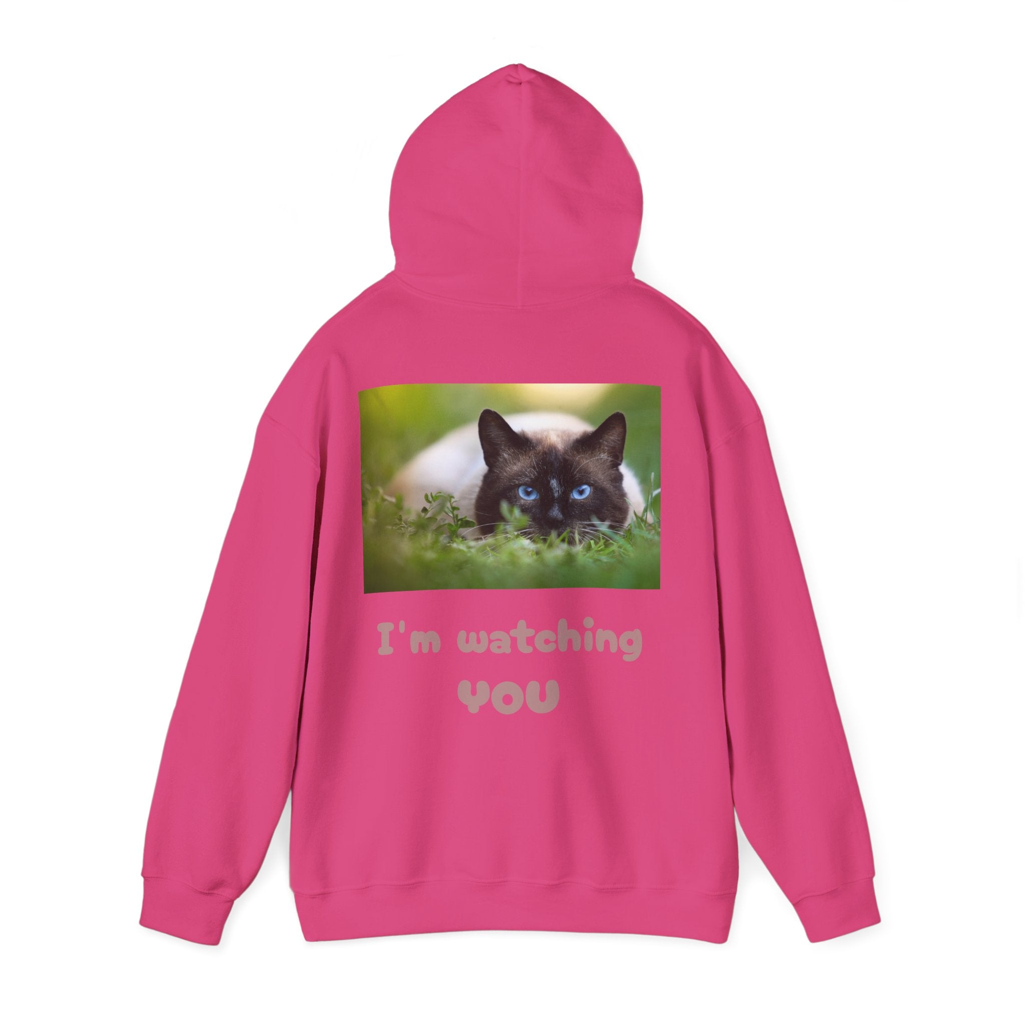 Siamese Cat Photo Hoodie – Blue-Eyed Cat Graphic Sweatshirt