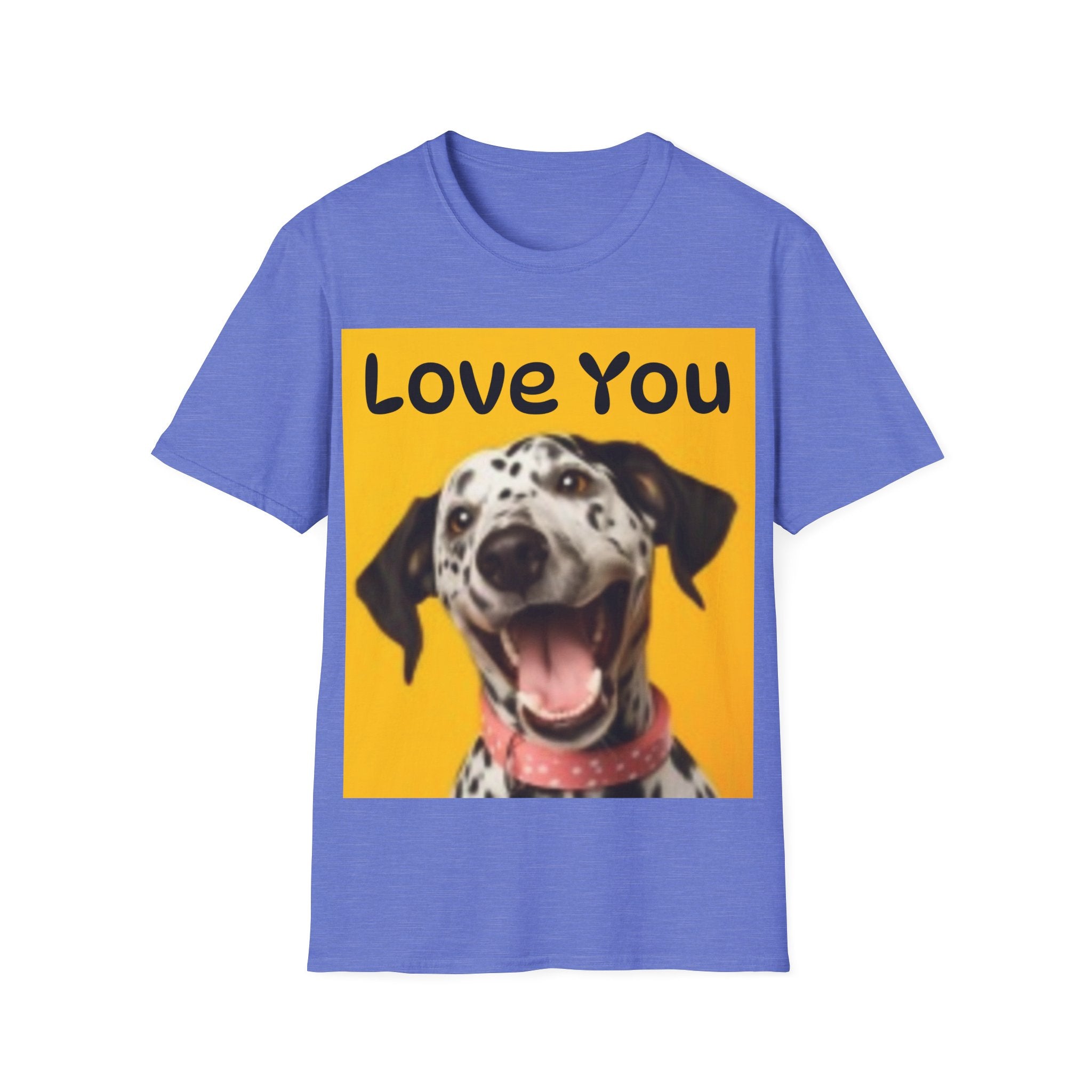 Dog Love You & Beautiful Sunset Unisex Softstyle T-Shirt Pet Lovers T-shirt