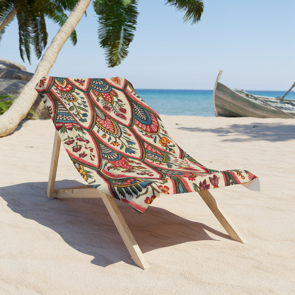 Bohemian Floral Paisley Beach Towel