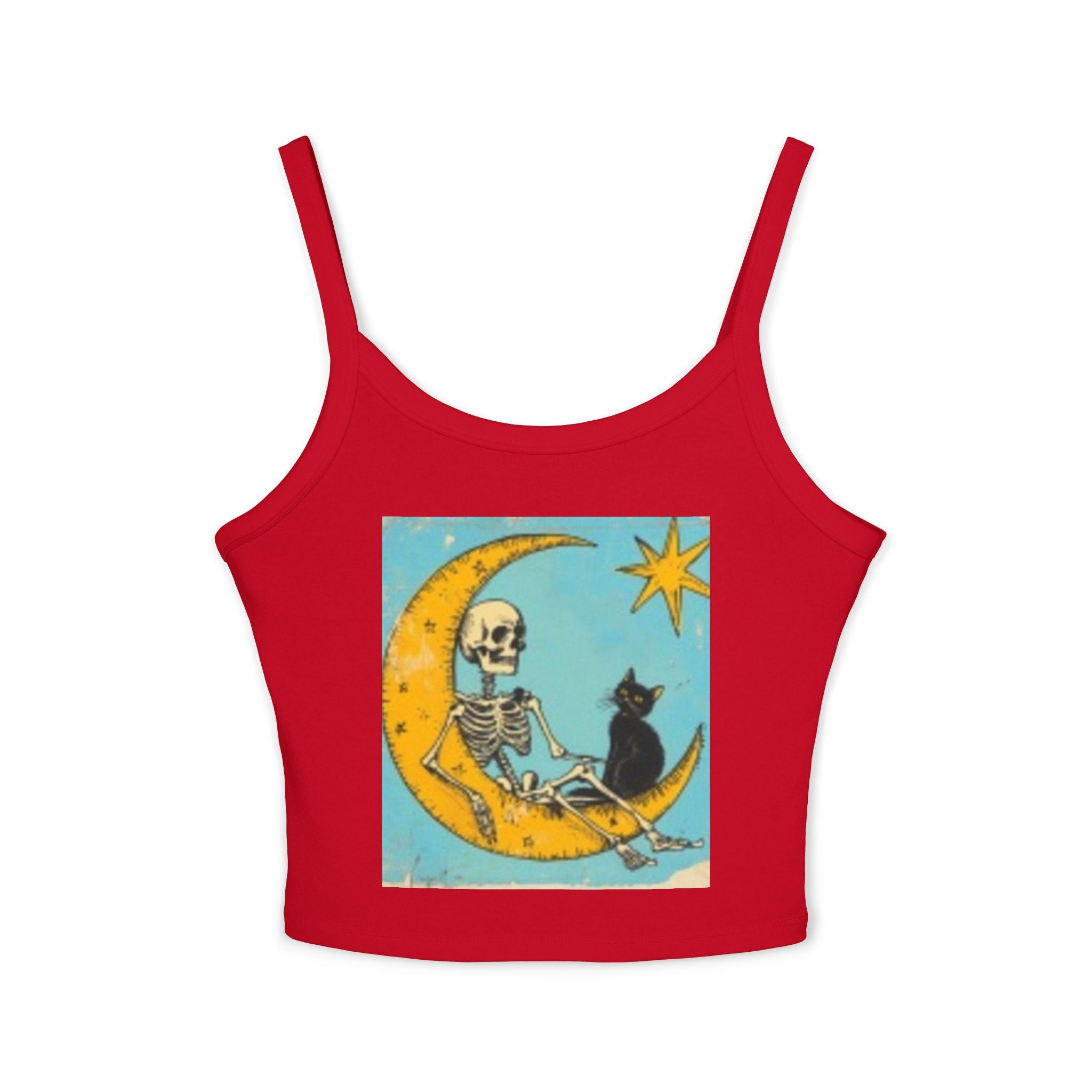 Celestial Skull & Cat Moon Tank