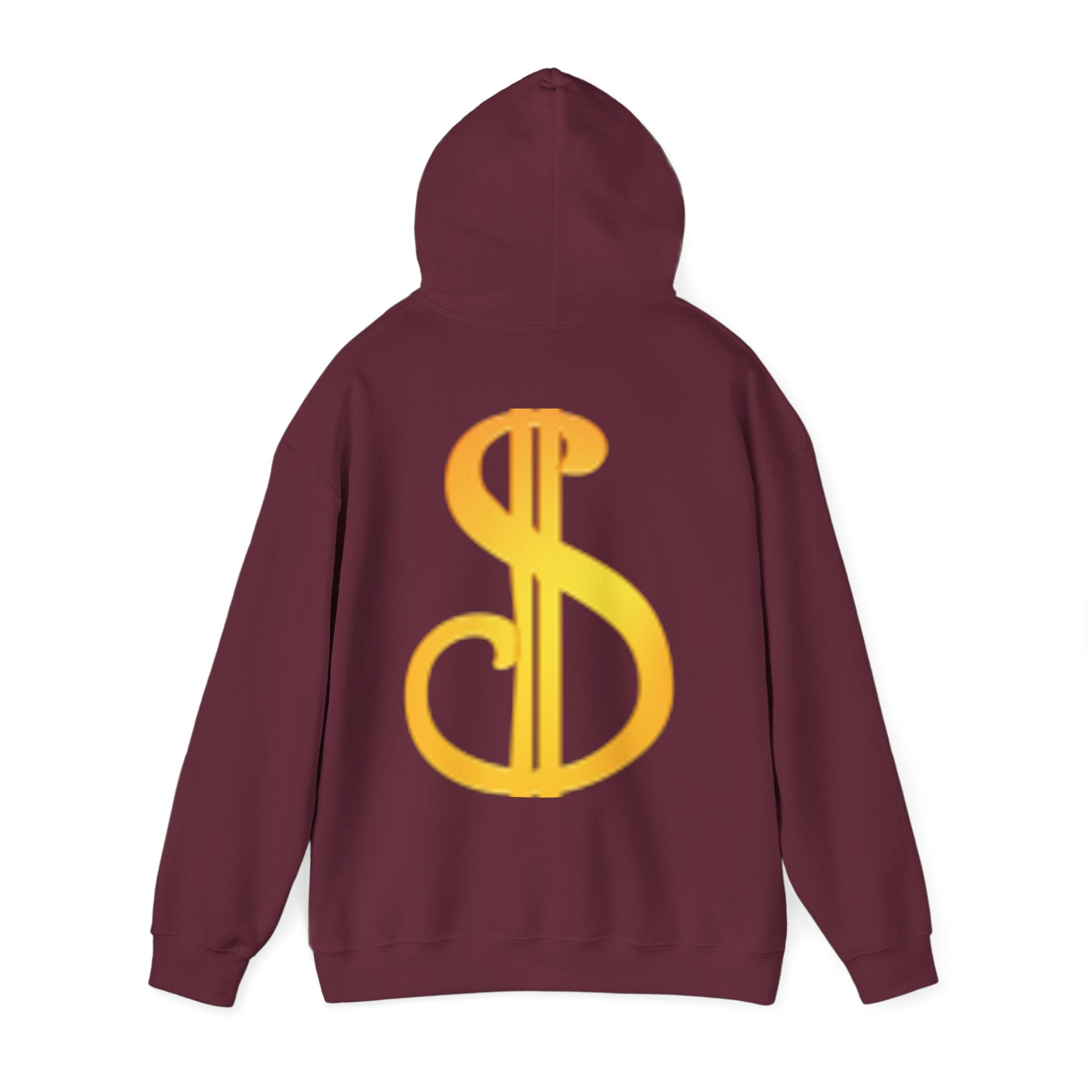 Dollar Sign Hoodie — Graphic Back Logo Streetwear Sweatshirt