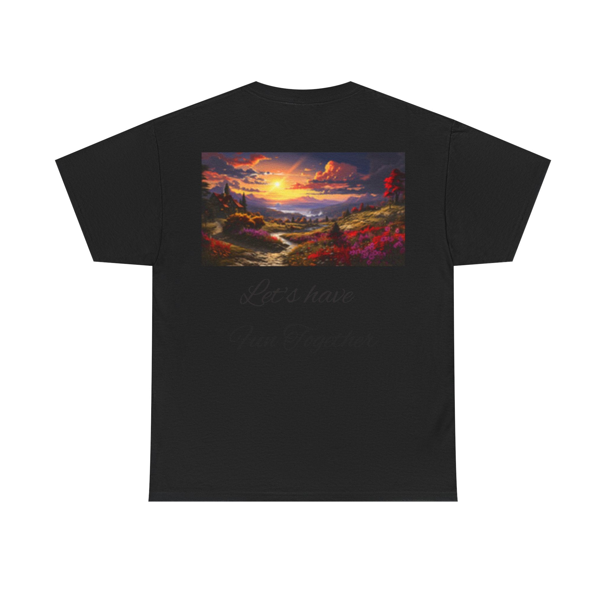 Pinup Beach Girl & Sunset T-Shirt — Retro Bikini Pin-Up Graphic T-shirt
