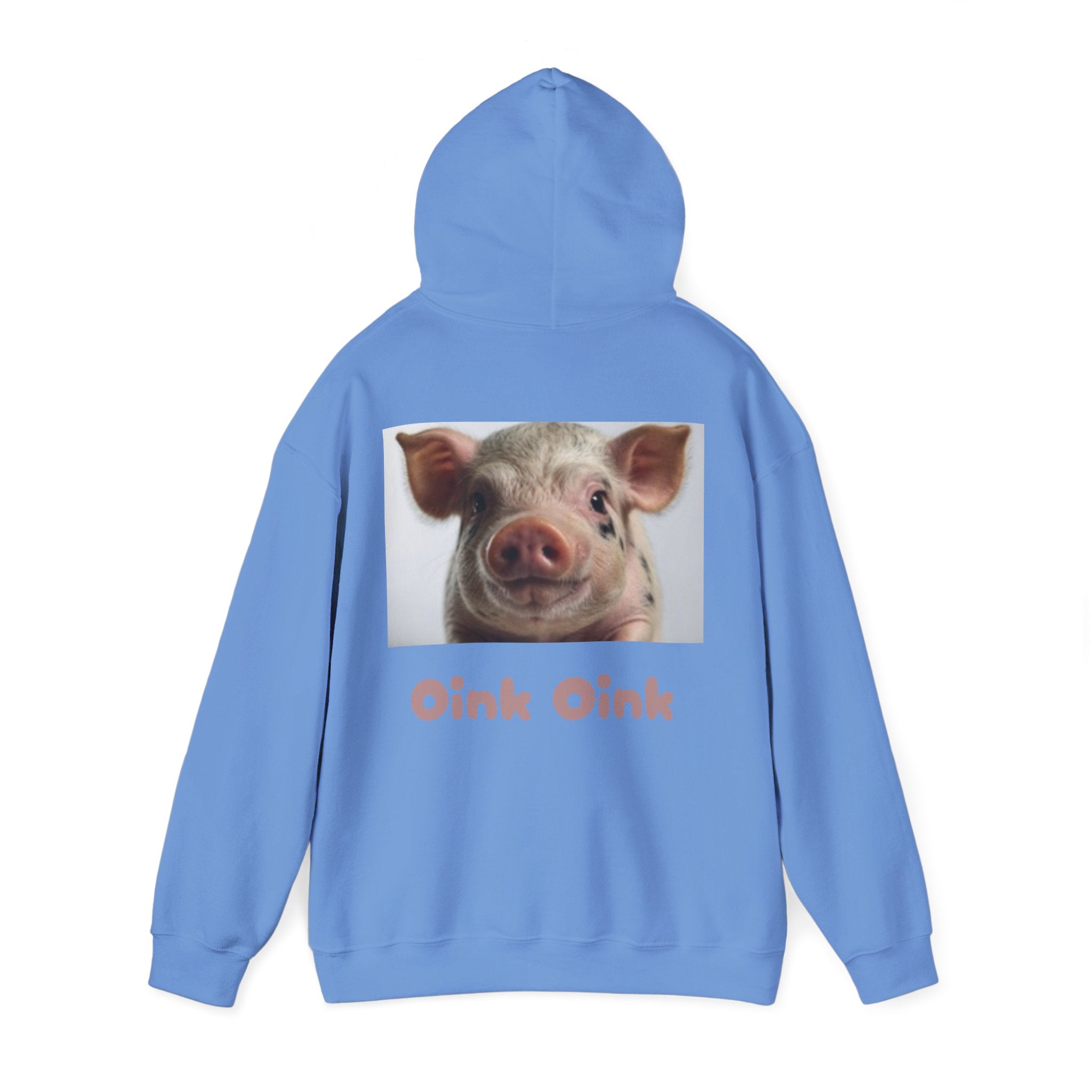 Smiling Pig Photo Hoodie — Cute Farm Animal Graphic Sweatshirt
