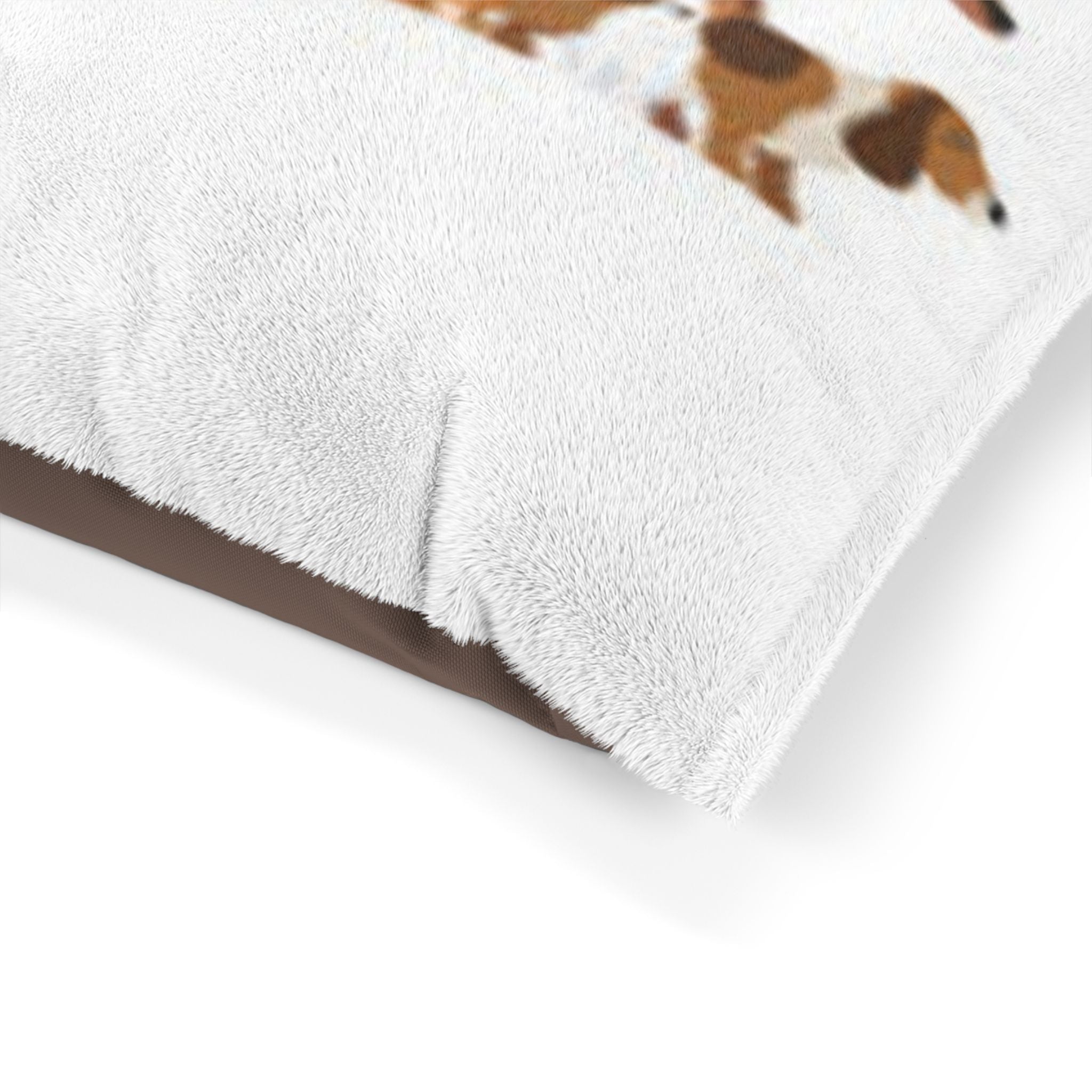 Dog Lovers Pet Bed — Illustrated Pack of Dogs Plush Lounger