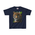 Kids Leopard Cub T-shirt — Colorful Leopard Print Back