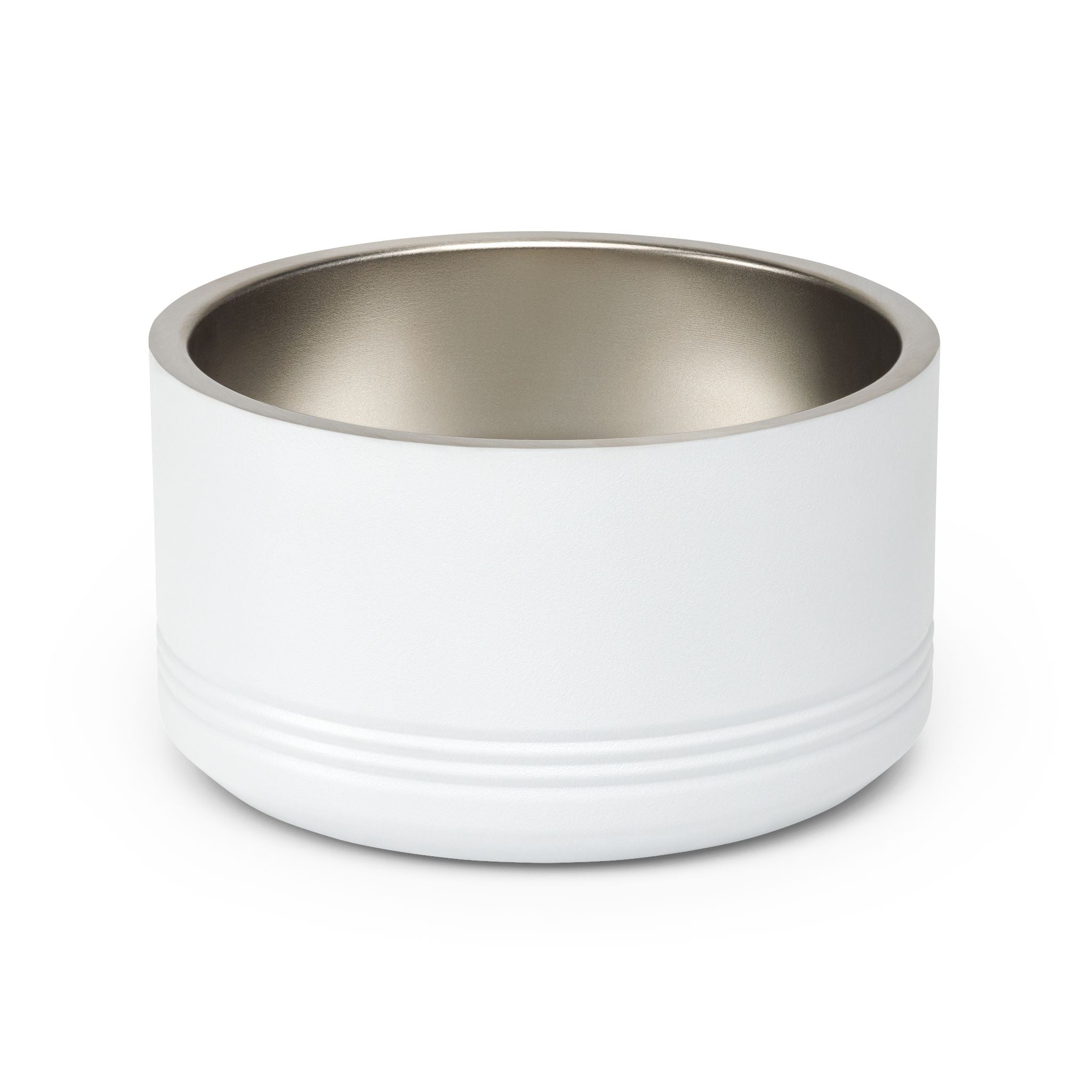 Cute Dog Face Stainless Steel Pet Bowl — 18 oz Cute Minimalist Dog Food & Water Dish