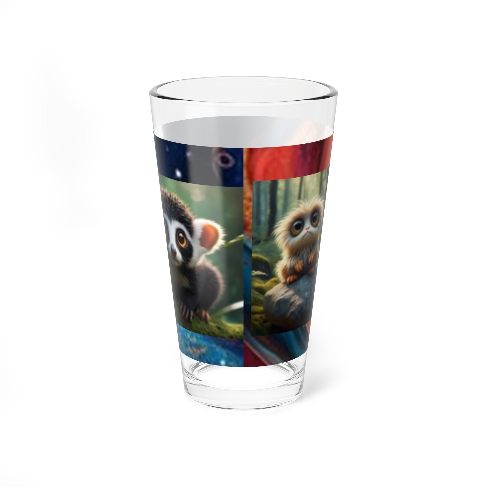 16oz Fantasy Creature Mixing Glass – Cute Forest Critter Barware