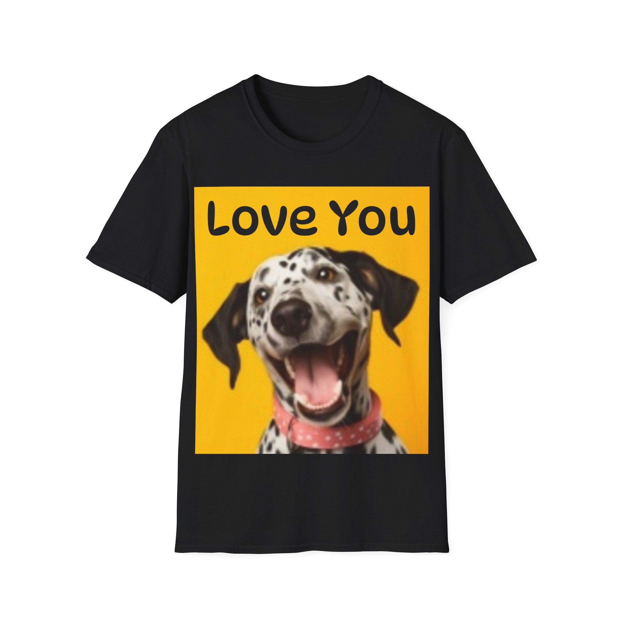 Dog Love You & Beautiful Sunset Unisex Softstyle T-Shirt Pet Lovers T-shirt